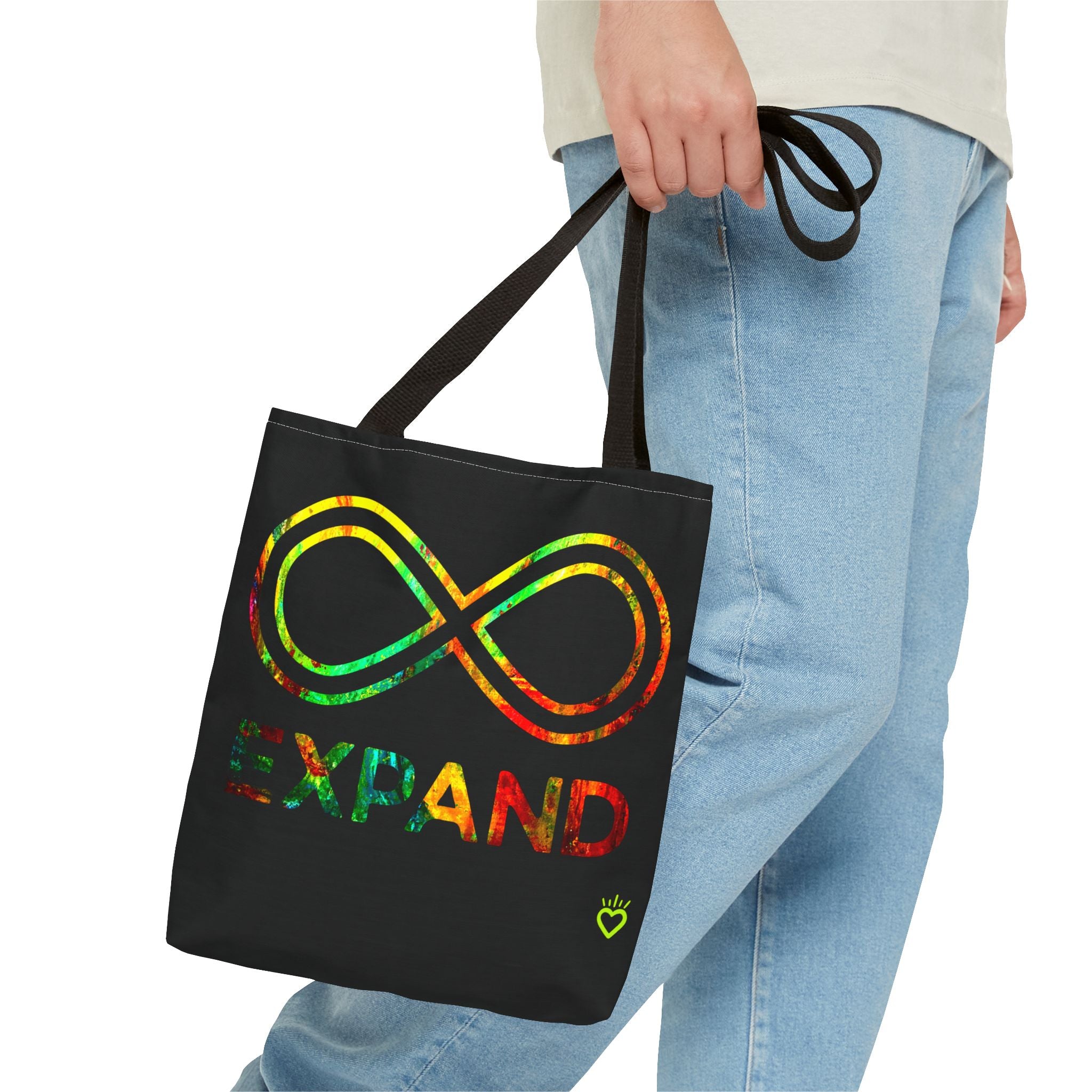 EXPAND Watercolor Graphic Everyday Tote // Compact Tote Bag - Inspirational Carryall