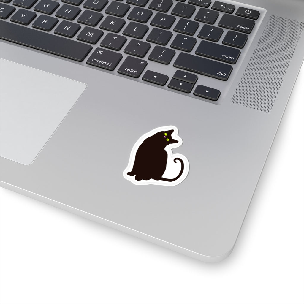 NO THOUGHTS, ONLY MAYHEM — Kiss-Cut Sticker | Funny Cat Vinyl