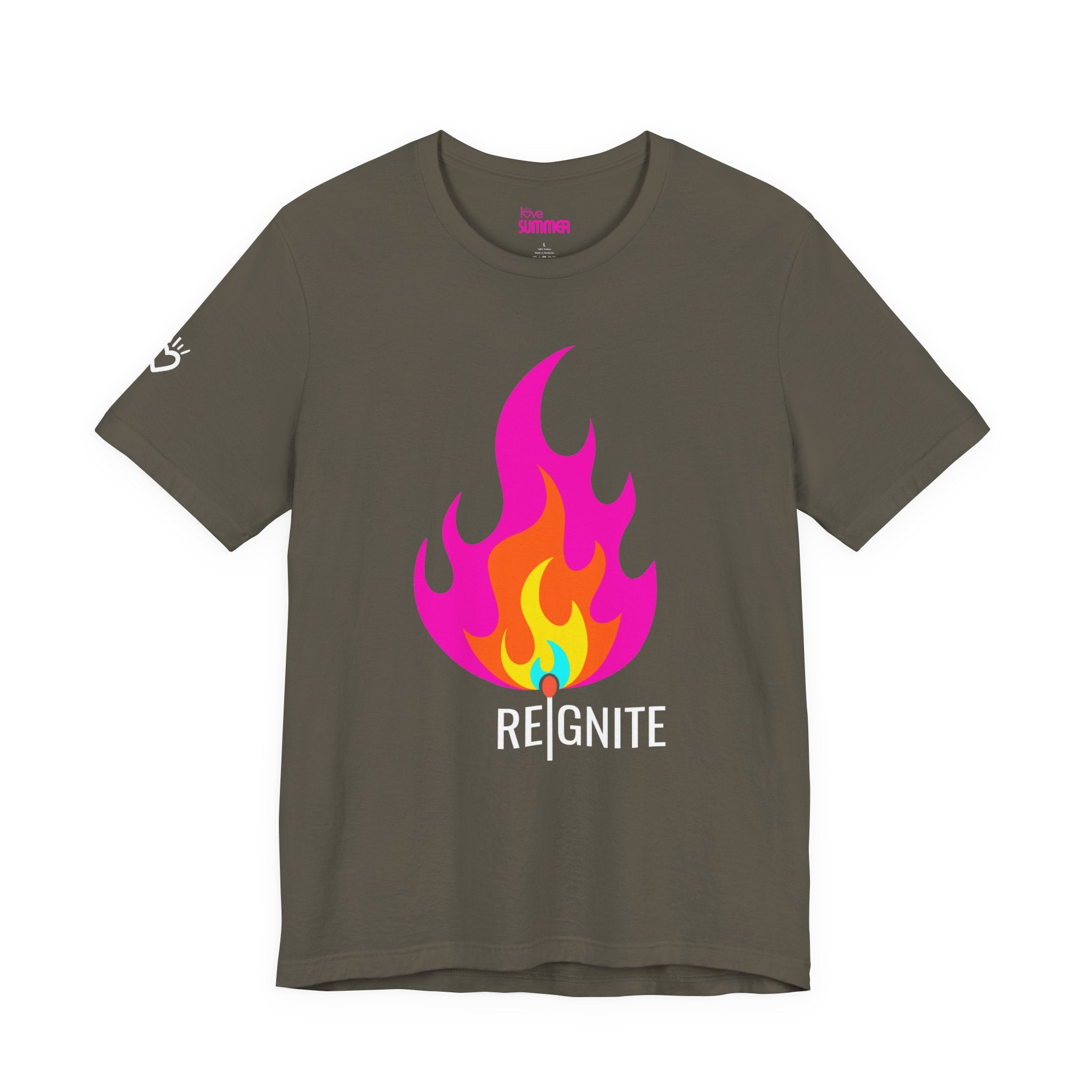 REIGNITE Heartflame Tee // Premium Cotton Unisex T-Shirt | Inspirational