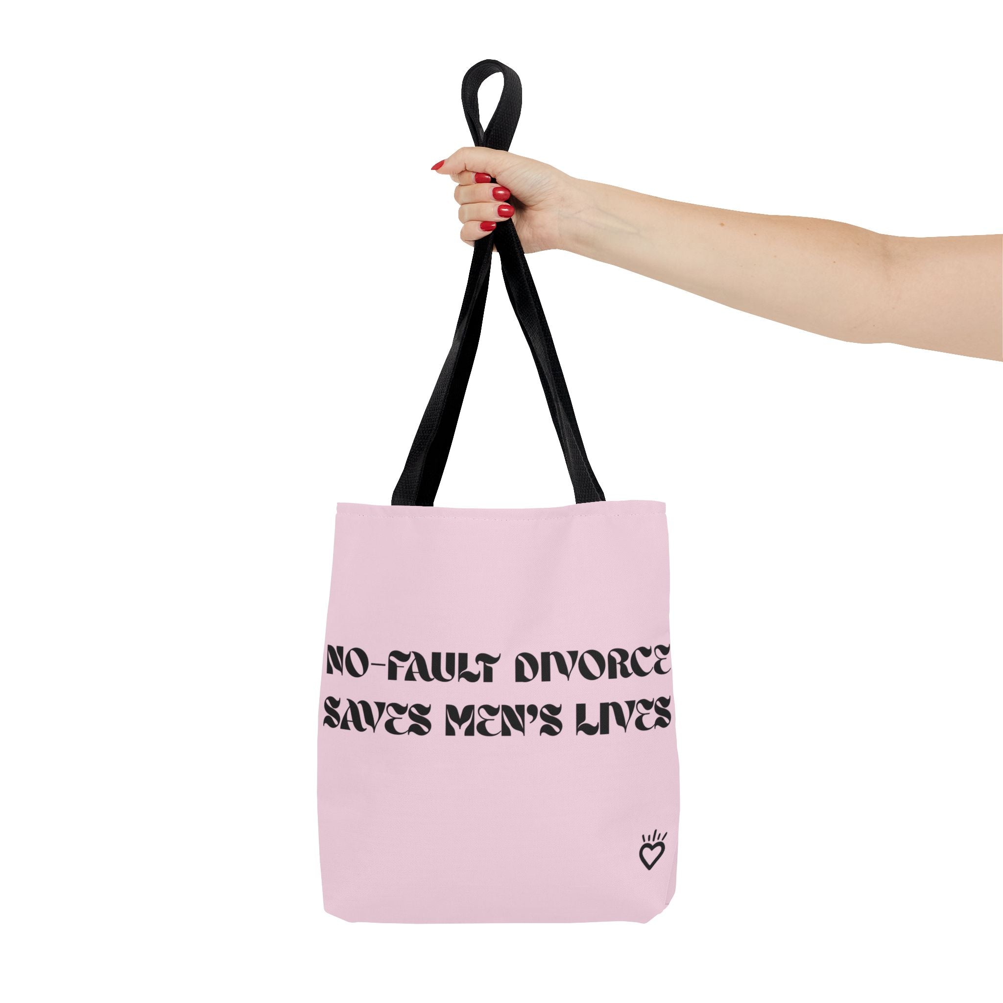 "No Fault Divorce Saves Men's Lives" Statistics Everyday Tote // Compact Tote Bag - Carryall