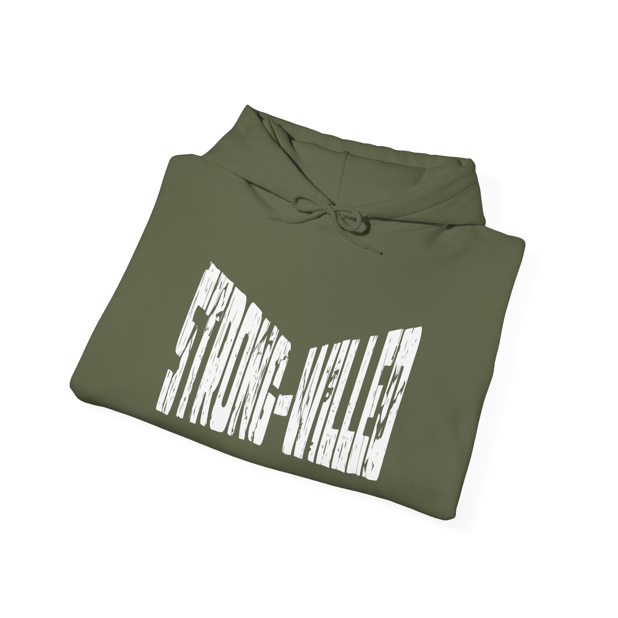 STRONG WILLED Statement Hoodie // Soft Cotton Hooded Sweatshirt - Strength Hoodie
