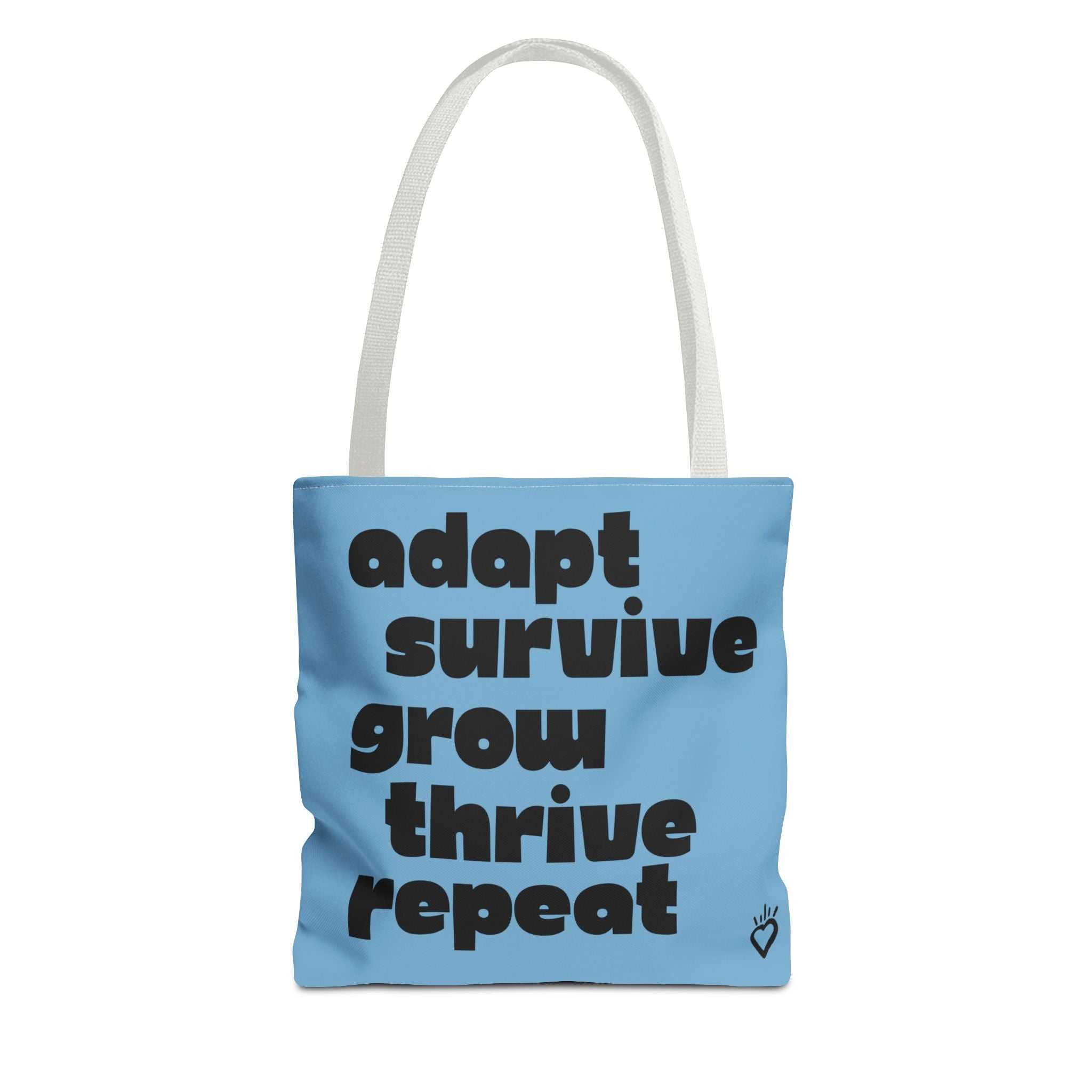ADAPT, SURVIVE, GROW, THRIVE Cycle Everyday Tote // Compact Tote Bag - Artists, Creatives
