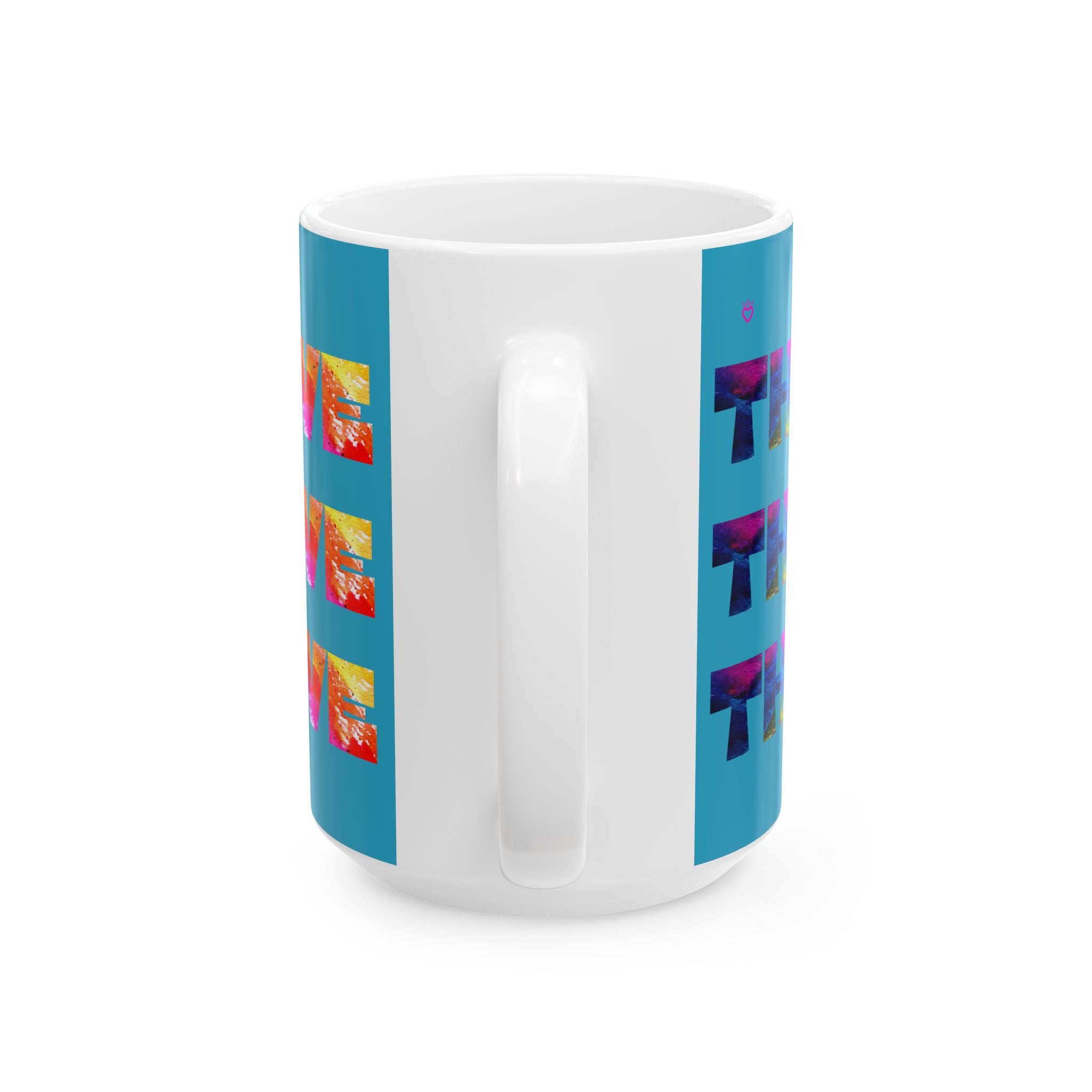 THRIVE Watercolor Graphic Mug // Durable Ceramic Mug - 11 oz, 15 oz