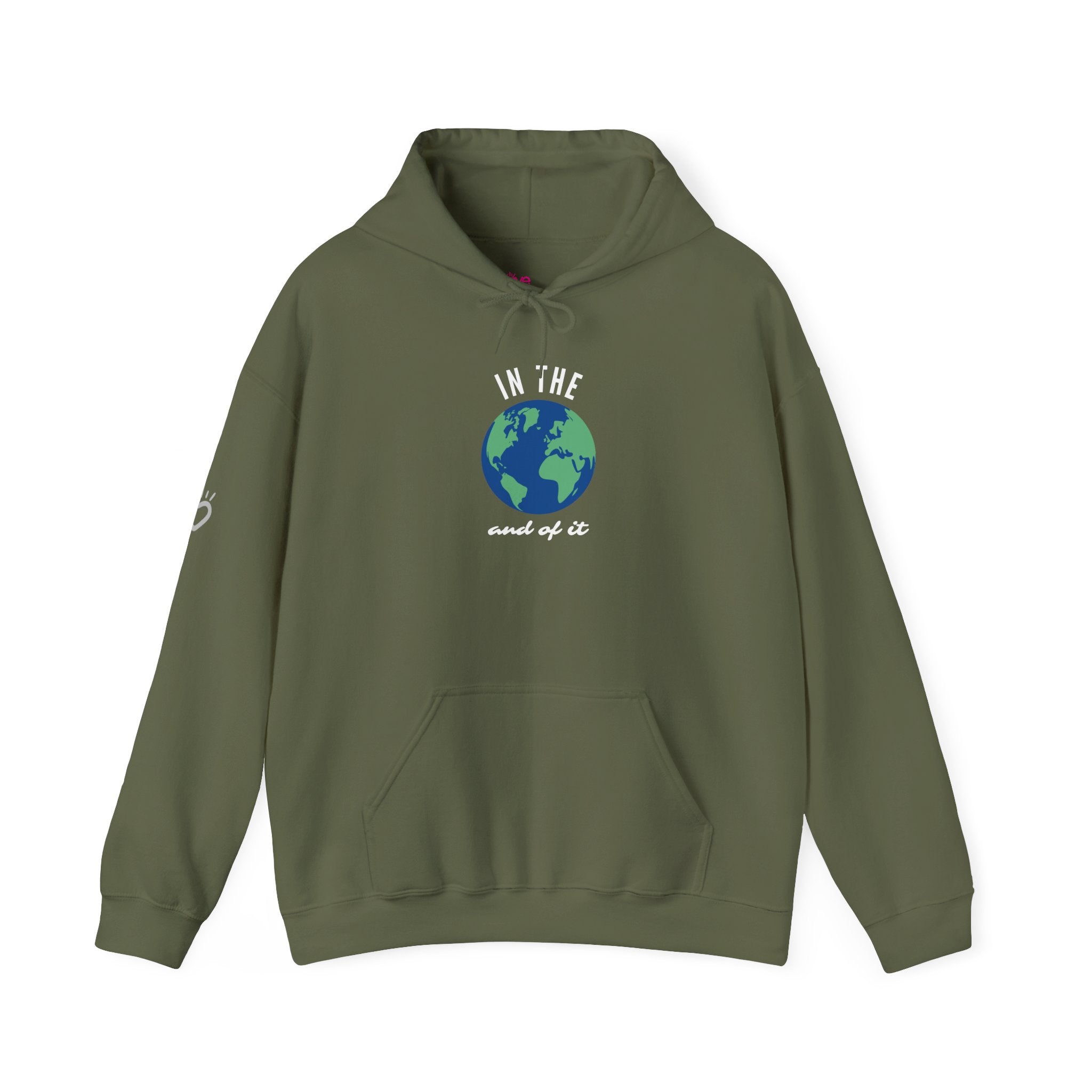 In the World and of It Hoodie // Premium Cotton Hooded Sweatshirt - Statement Hoodie