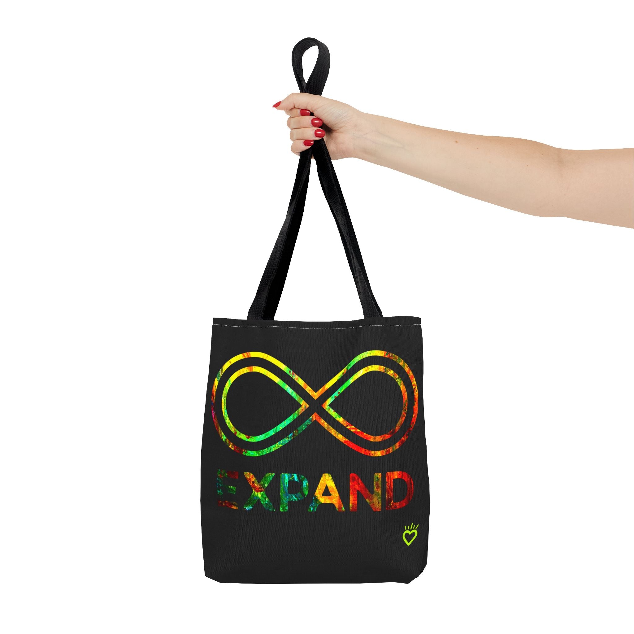 EXPAND Watercolor Graphic Everyday Tote // Compact Tote Bag - Inspirational Carryall