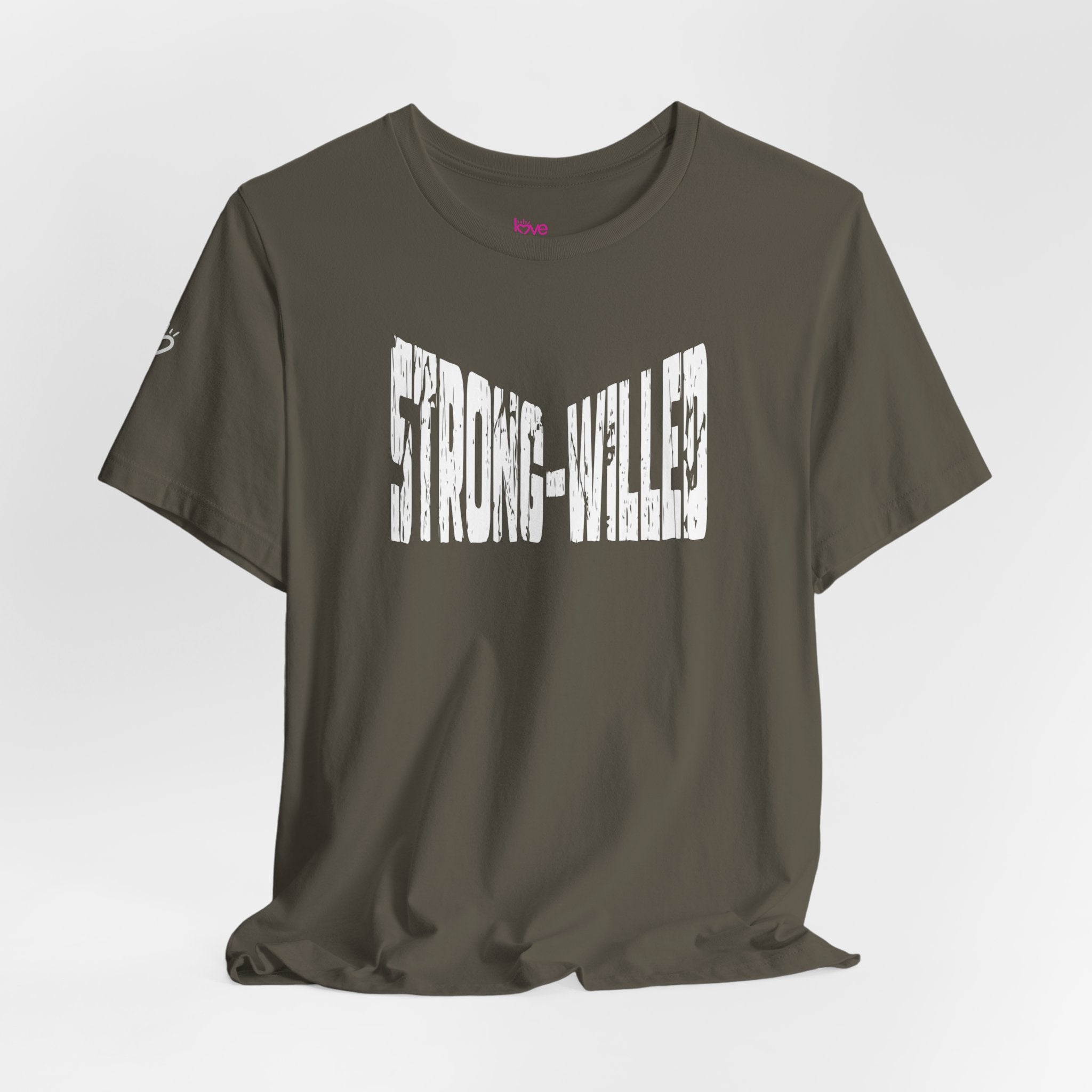STRONG-WILLED Declaration Tee // Premium Cotton T-shirt - Inspiration, Motivation