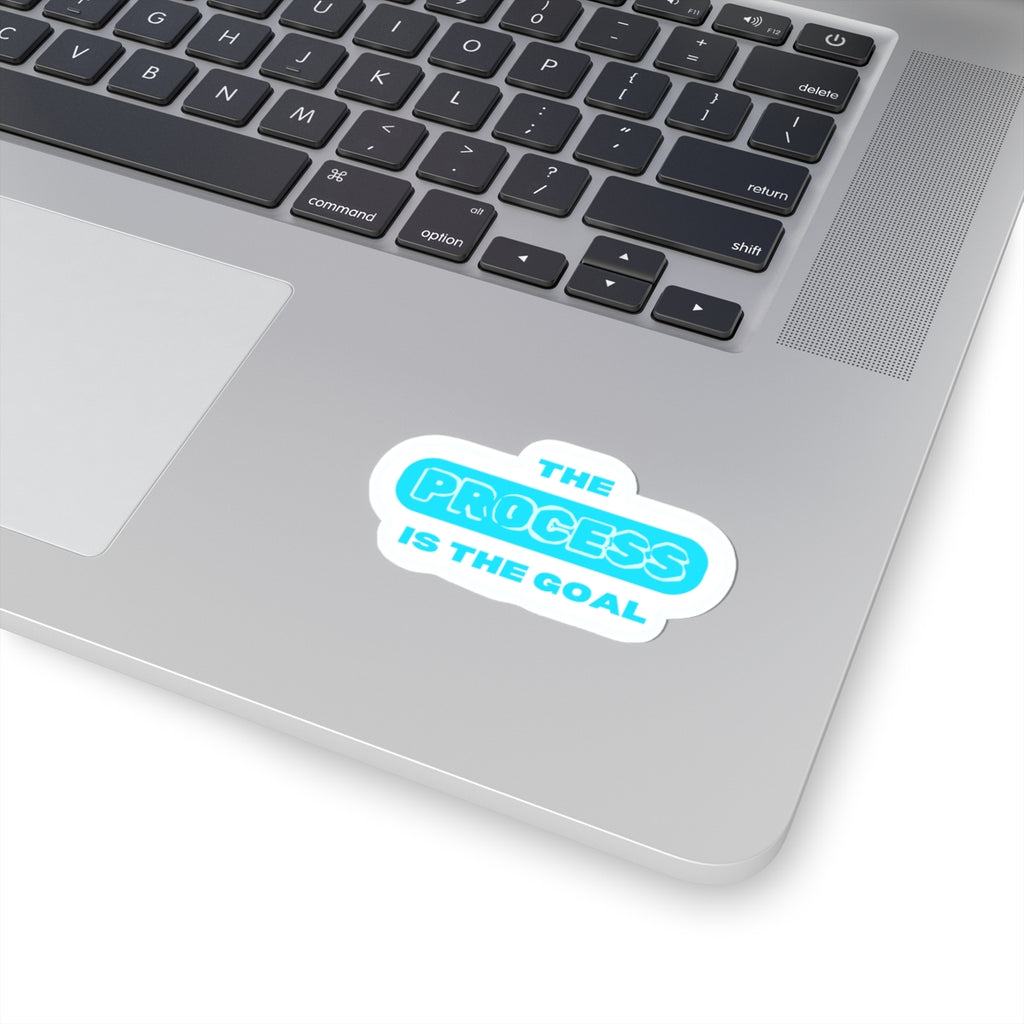 THE PROCESS IS THE GOAL — Kiss-Cut Sticker | Retro, Durable Vinyl