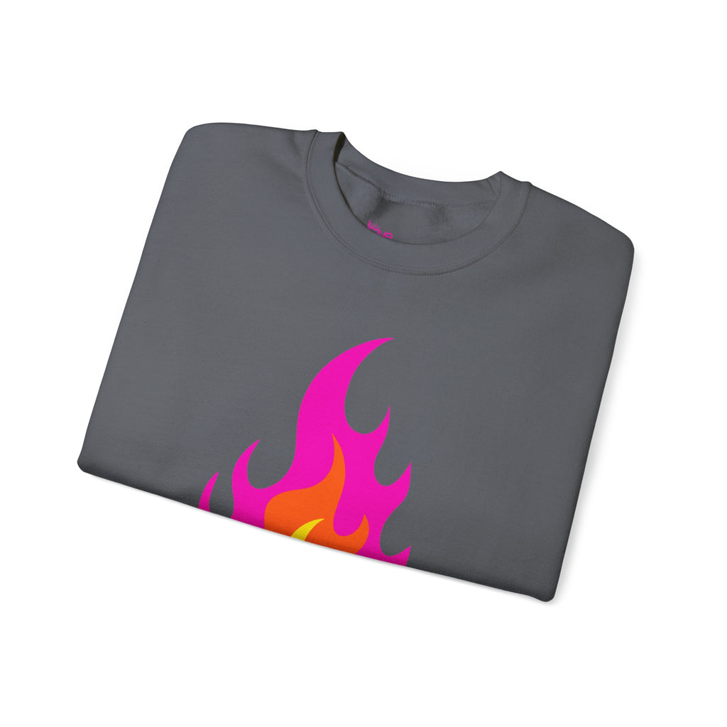 REIGNITE — Cozy Sweatshirt | Flame & Match Graphic