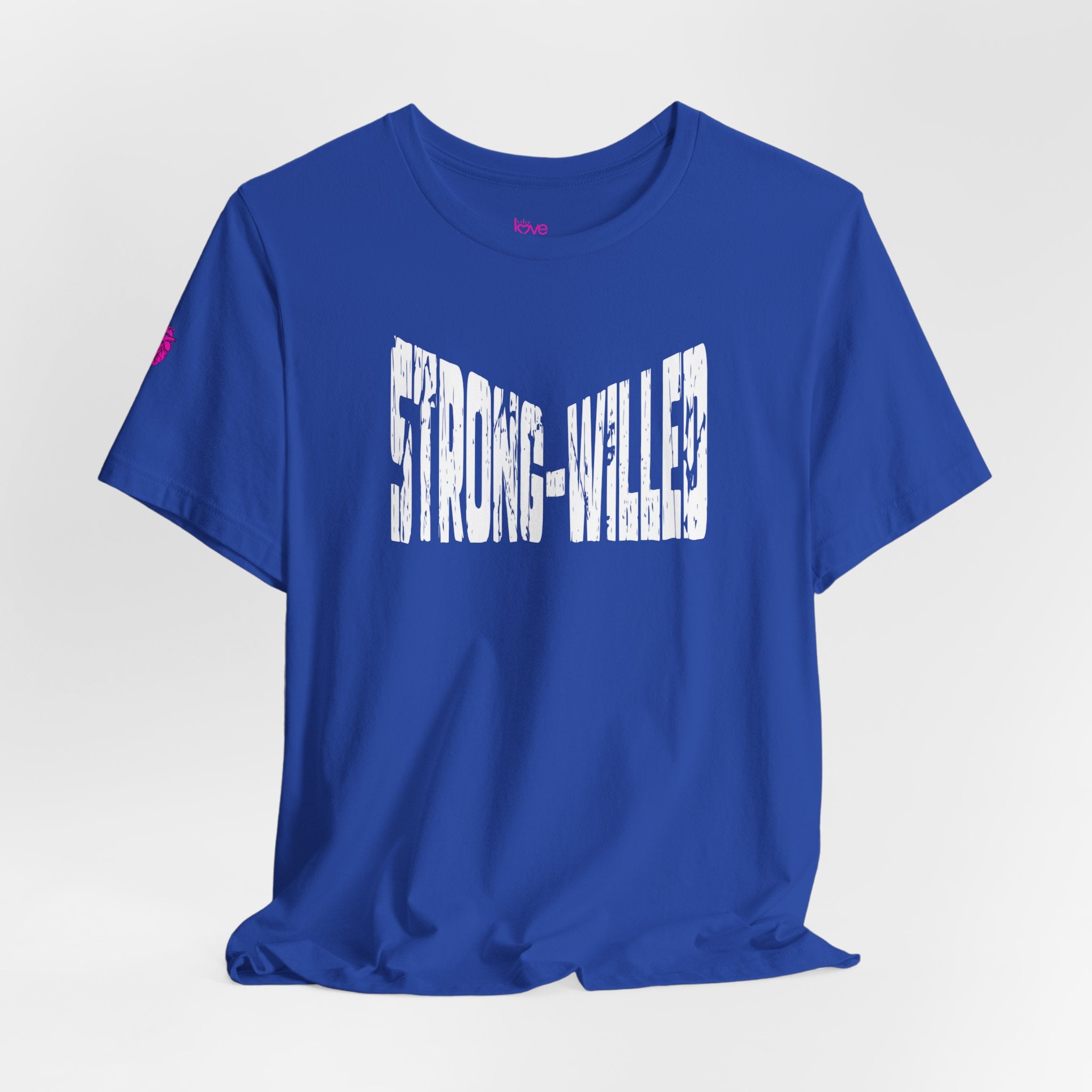 STRONG-WILLED Declaration Tee // Premium Cotton T-shirt - Inspiration, Motivation