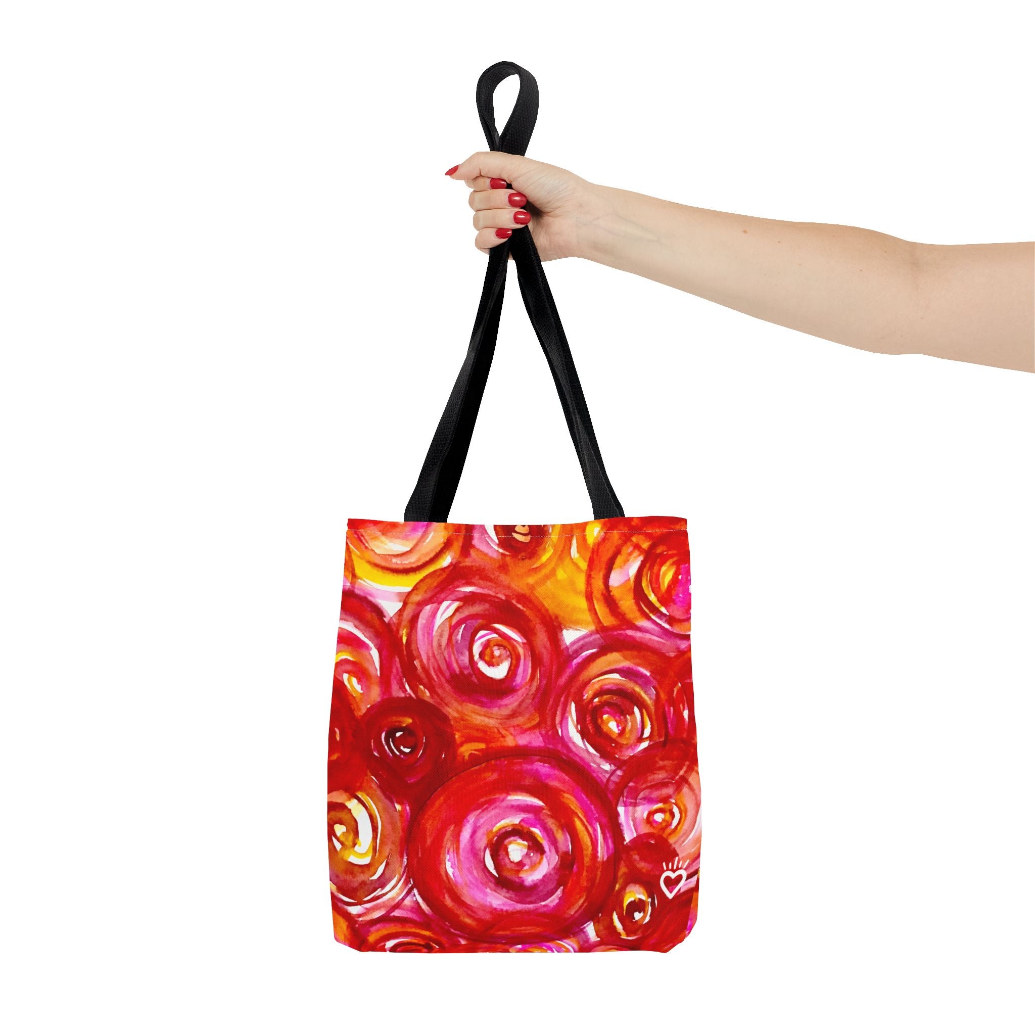 PLUCKED Floral Watercolor Everyday Tote Bag // Compact Tote Bag - Original Watercolor Art Bag