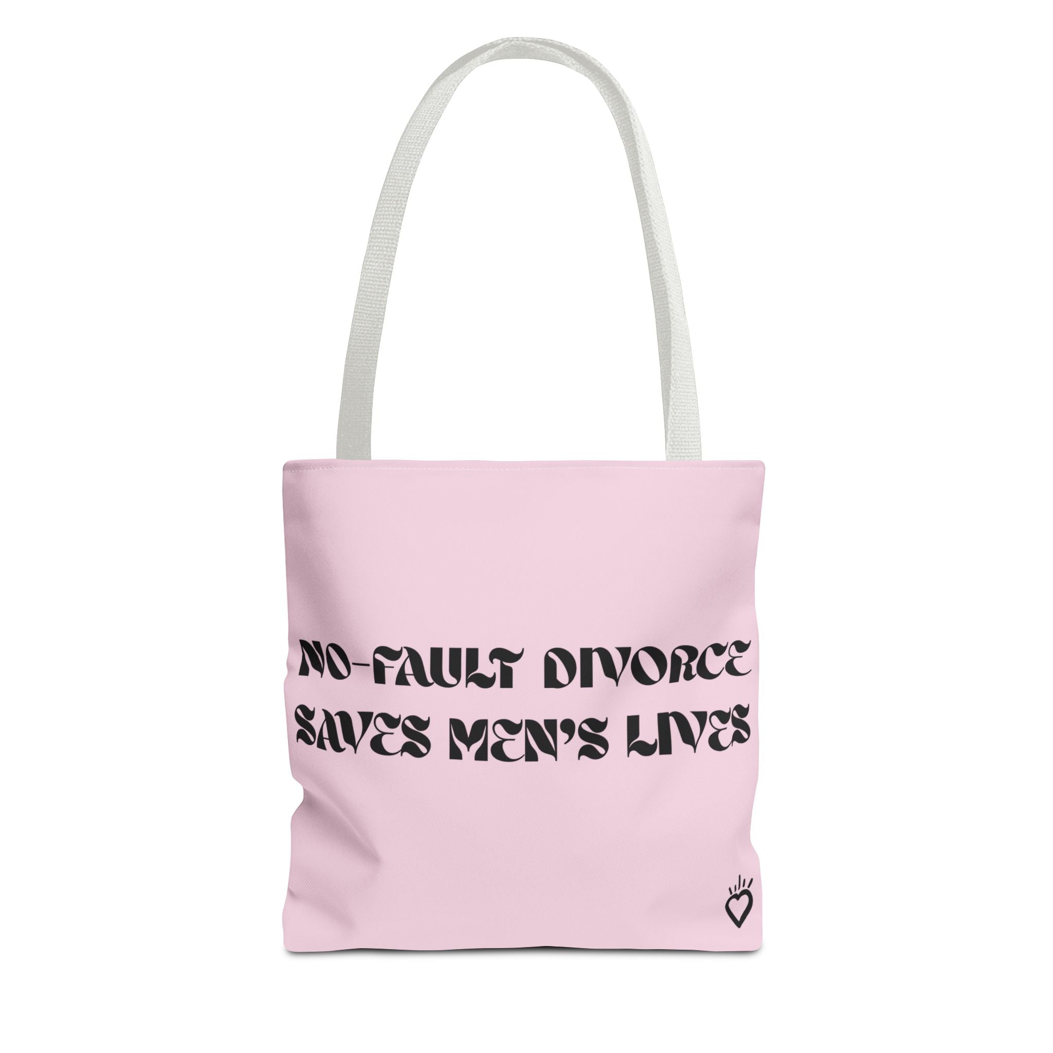 "No Fault Divorce Saves Men's Lives" Statistics Everyday Tote // Compact Tote Bag - Carryall