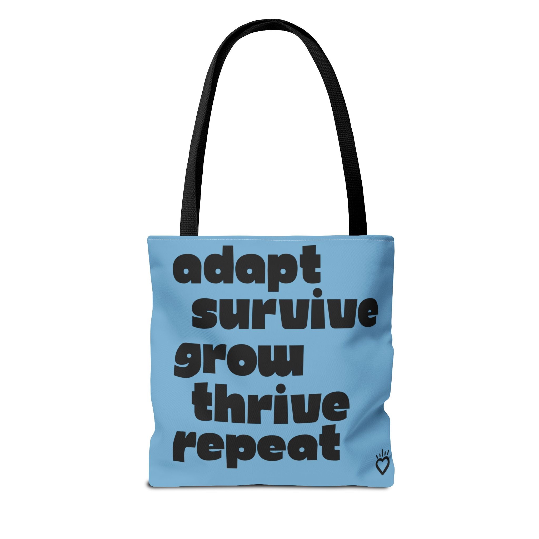ADAPT, SURVIVE, GROW, THRIVE Cycle Everyday Tote // Compact Tote Bag - Artists, Creatives