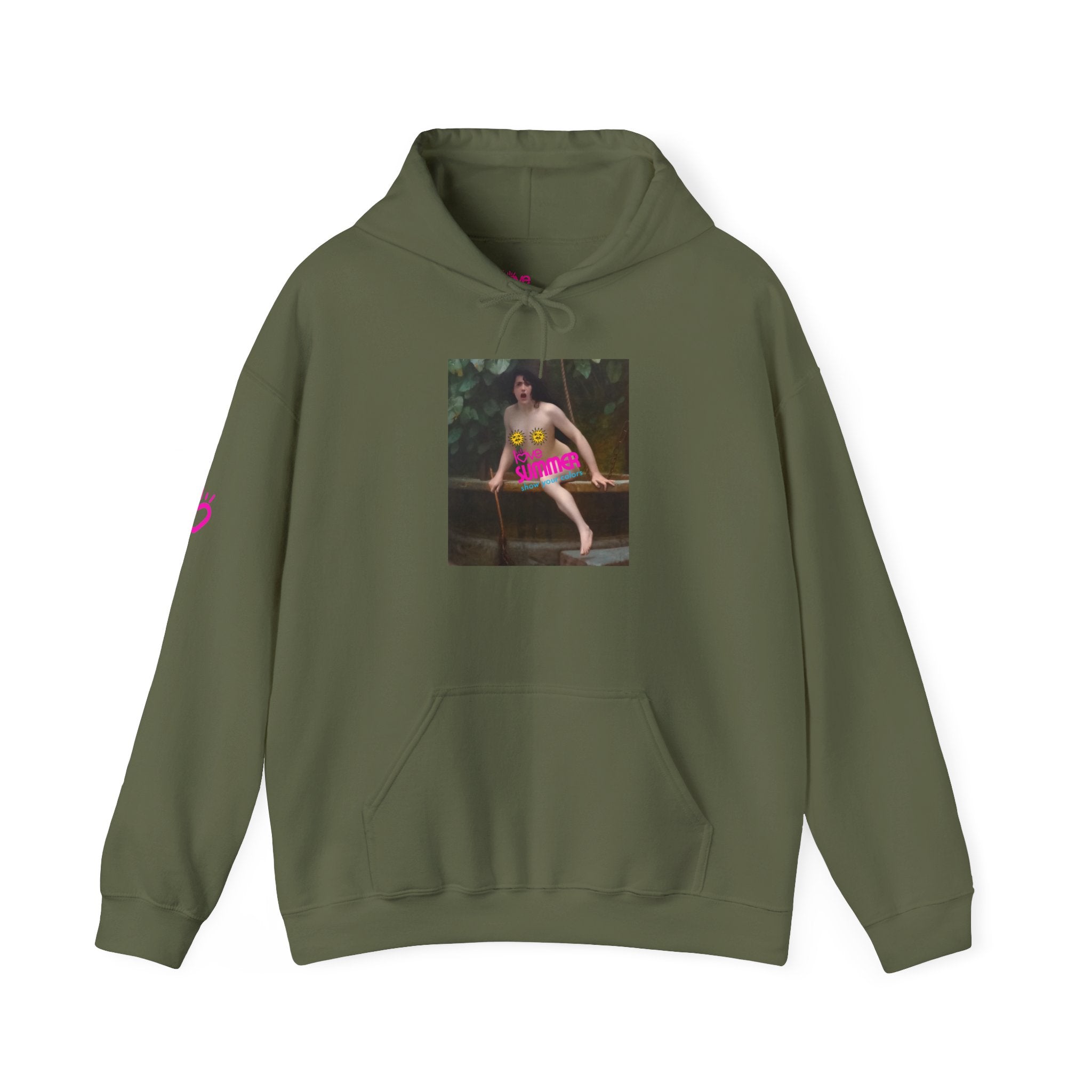 The Love Summer Studio Hoodie // Premium Cotton Hooded Sweatshirt - Art Logo Graphic Hoodie