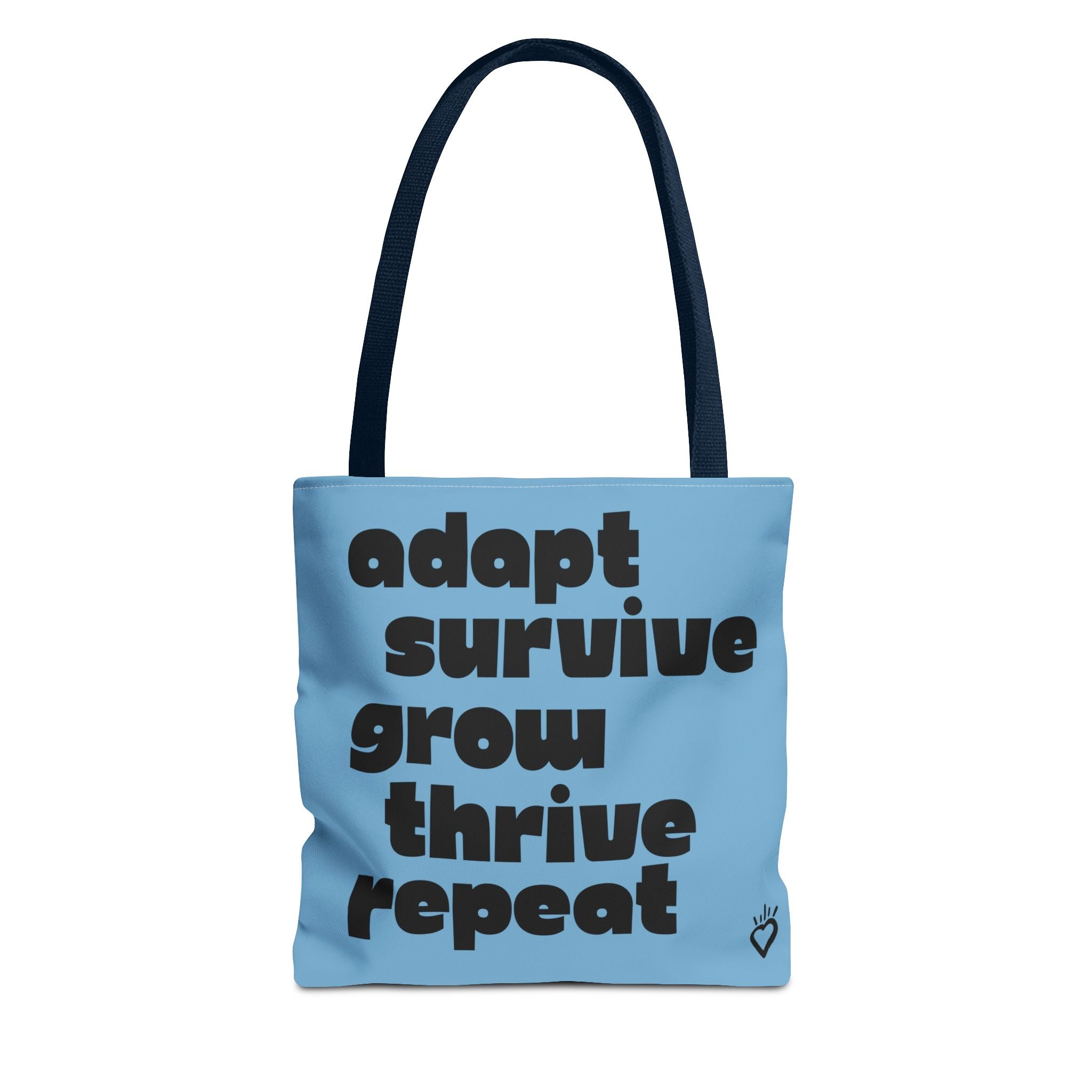 ADAPT, SURVIVE, GROW, THRIVE Cycle Everyday Tote // Compact Tote Bag - Artists, Creatives