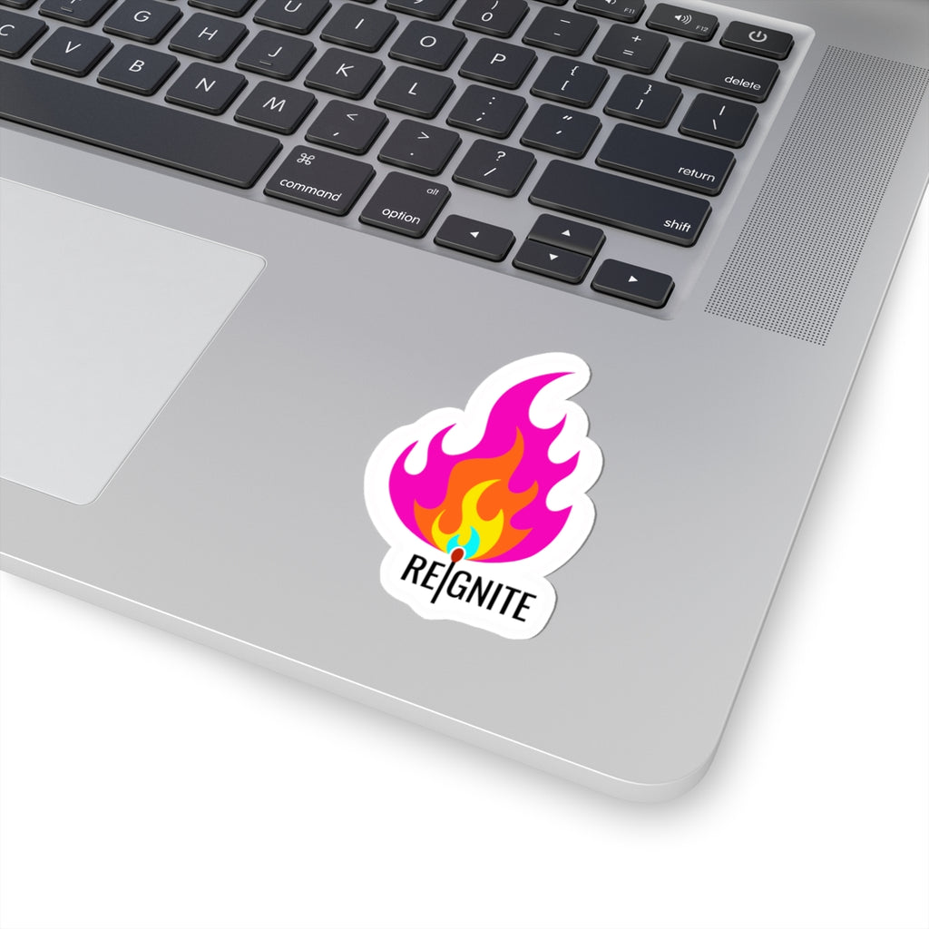 REIGNITE — Kiss-Cut Sticker | Flame & Match Motivation