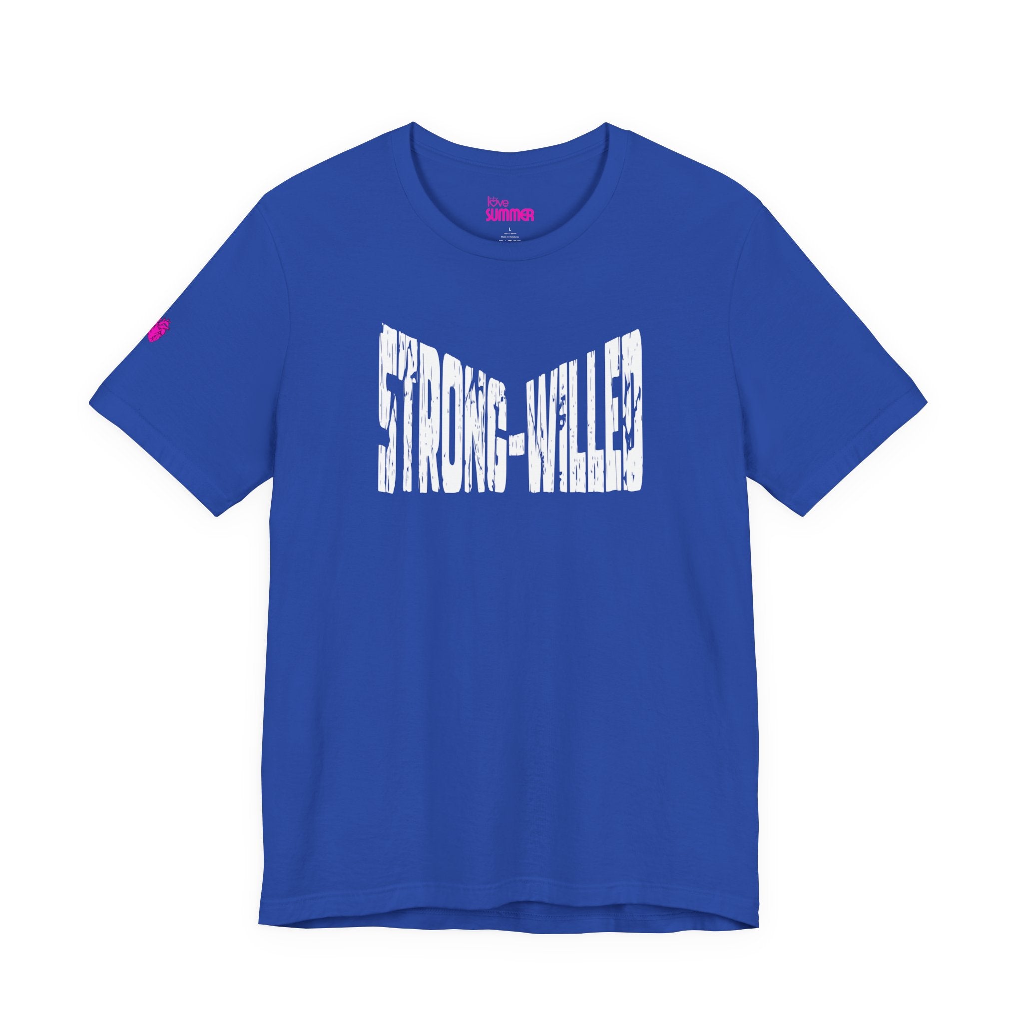 STRONG-WILLED Declaration Tee // Premium Cotton T-shirt - Inspiration, Motivation