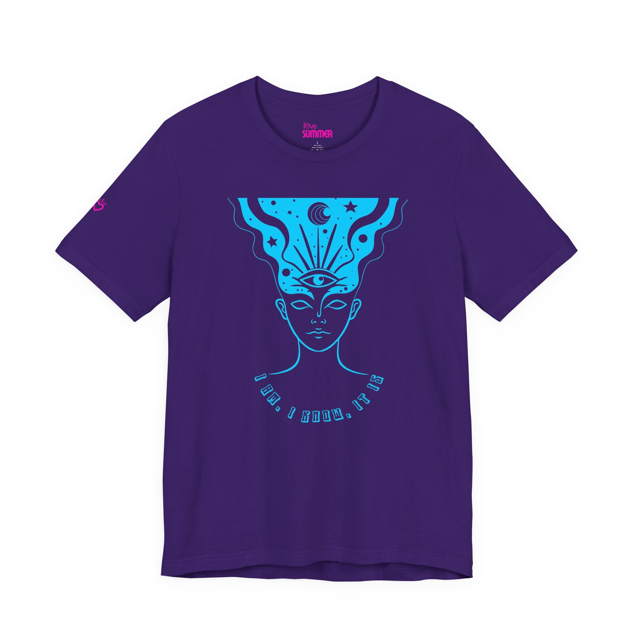 I AM, I KNOW, IT IS Tee // Premium Cotton Unisex T-shirt - Manifestation Graphic Tee