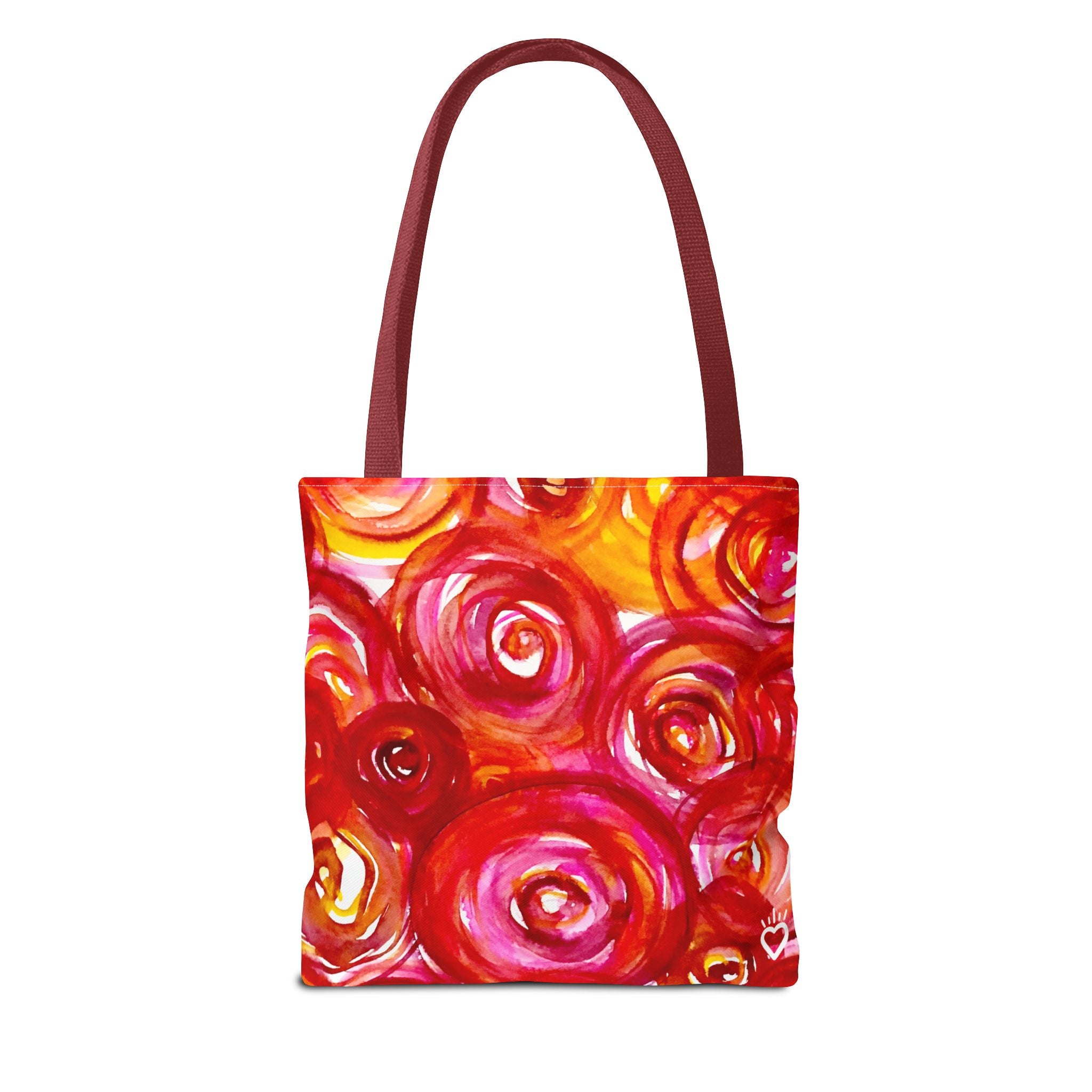PLUCKED Floral Watercolor Everyday Tote Bag // Compact Tote Bag - Original Watercolor Art Bag