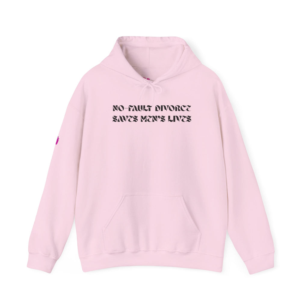 No Fault Divorce Saves Men's Lives Hoodie // Soft Cotton Hooded Sweatshirt - Statement Hoodie