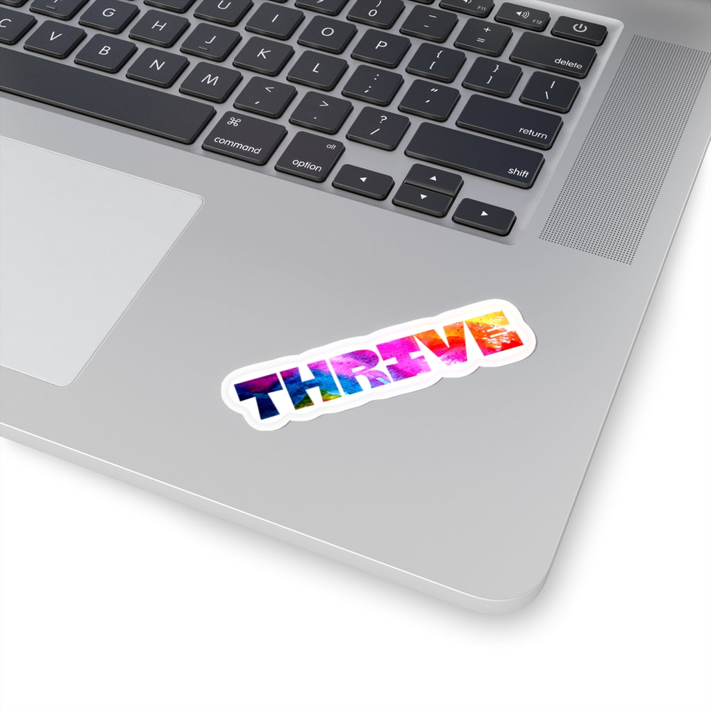 THRIVE — Kiss-Cut Sticker | Bold Watercolor Motivation
