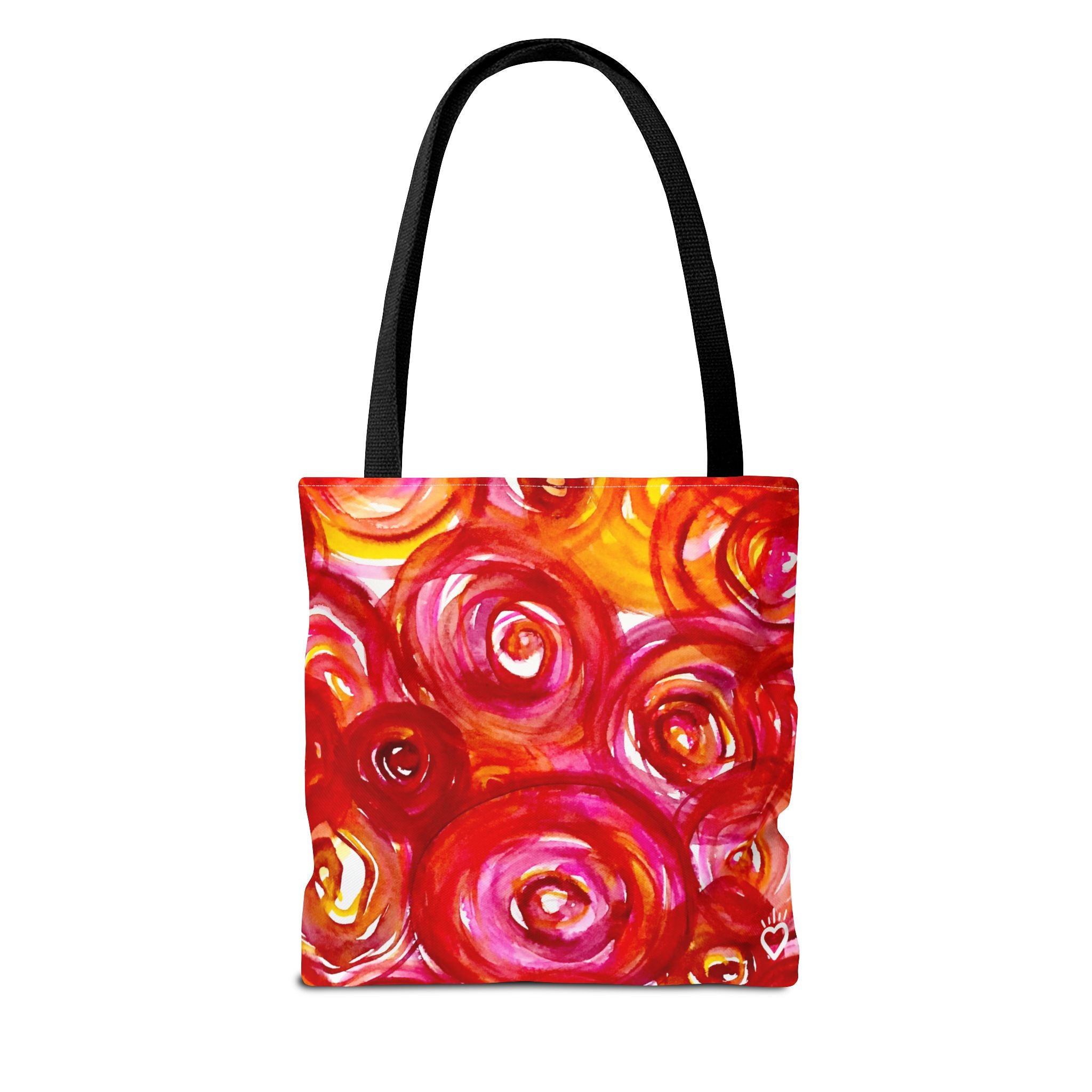 PLUCKED Floral Watercolor Everyday Tote Bag // Compact Tote Bag - Original Watercolor Art Bag