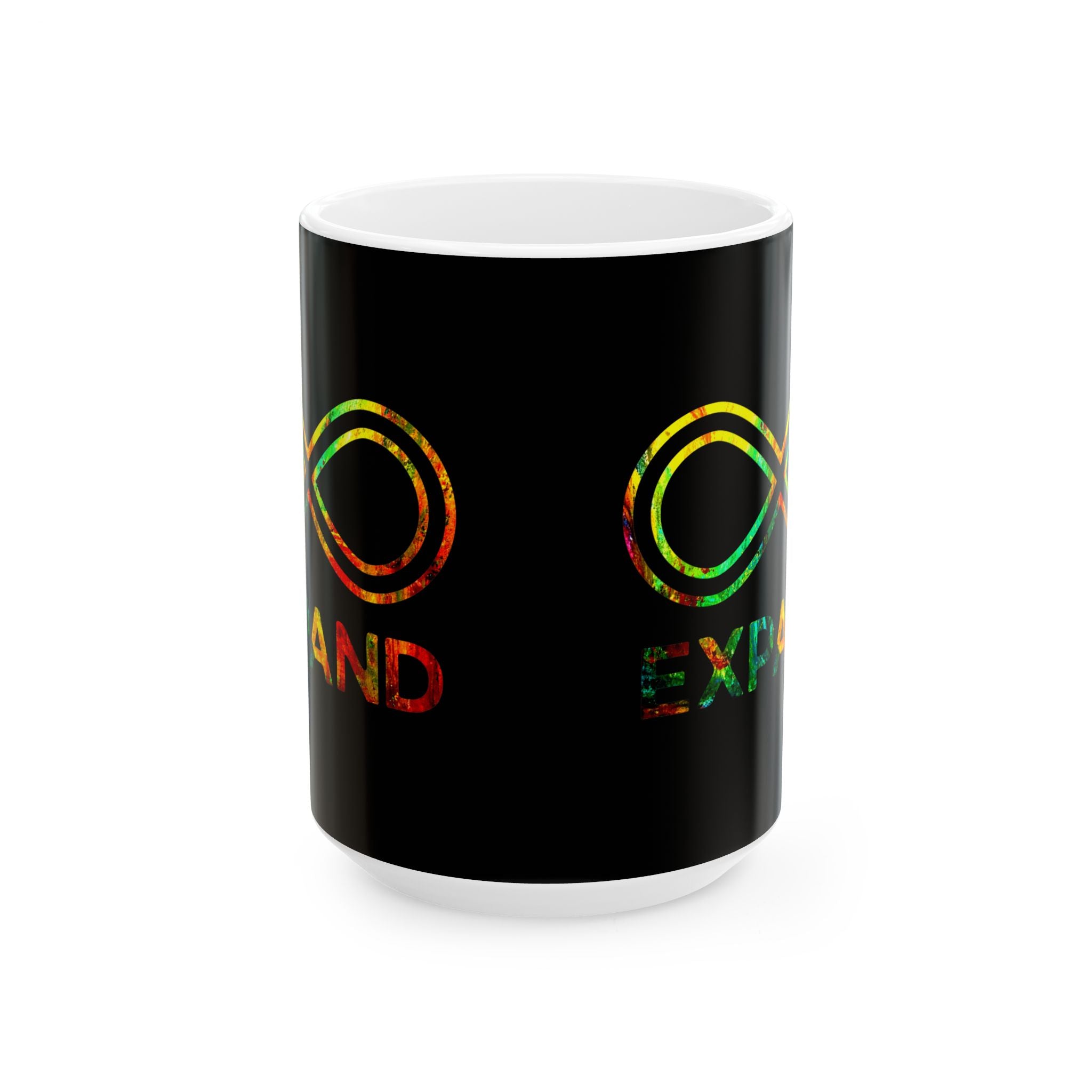 EXPAND Watercolor Graphic Mug // Durable Ceramic Mug - 11 oz, 15 oz