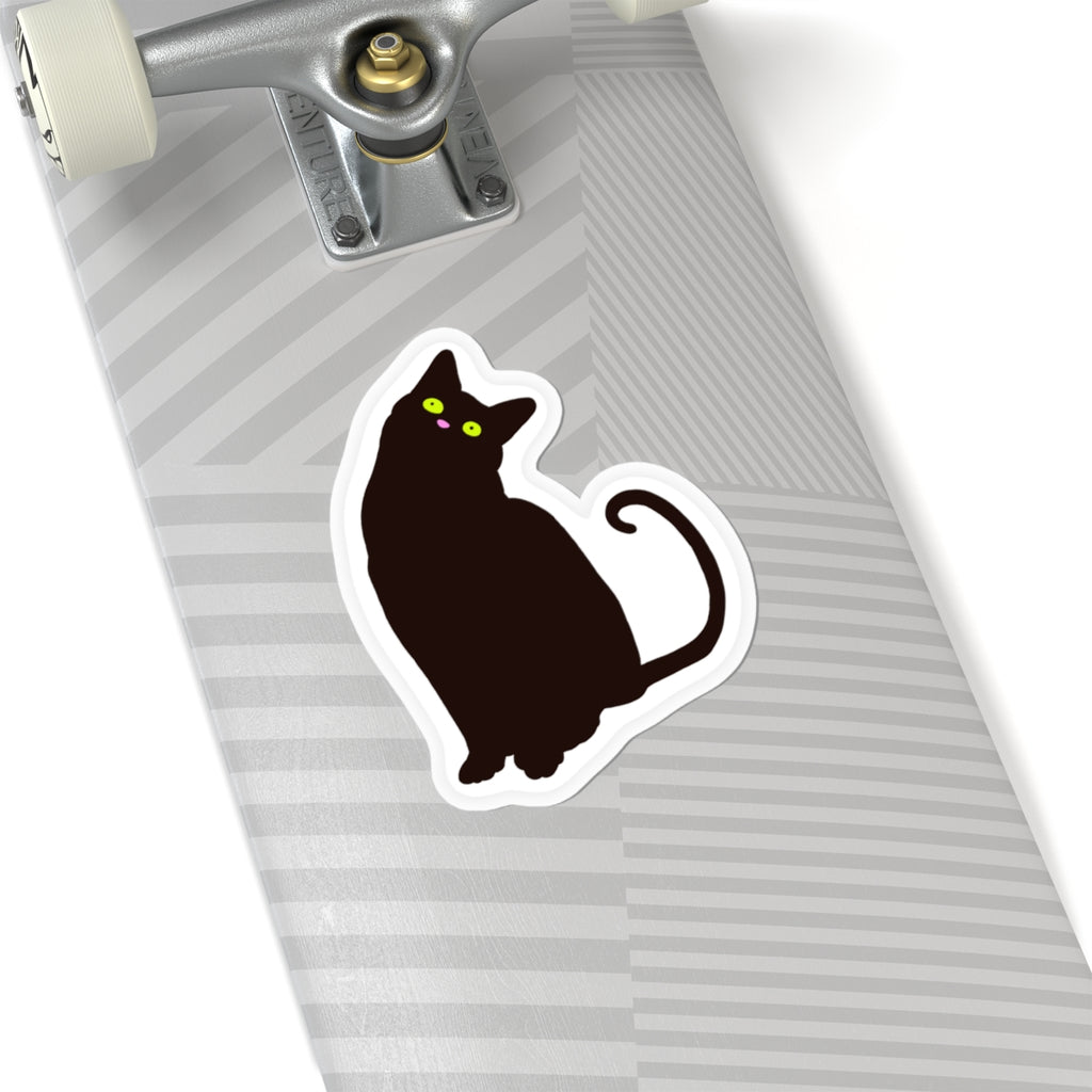 NO THOUGHTS, ONLY MAYHEM — Kiss-Cut Sticker | Funny Cat Vinyl