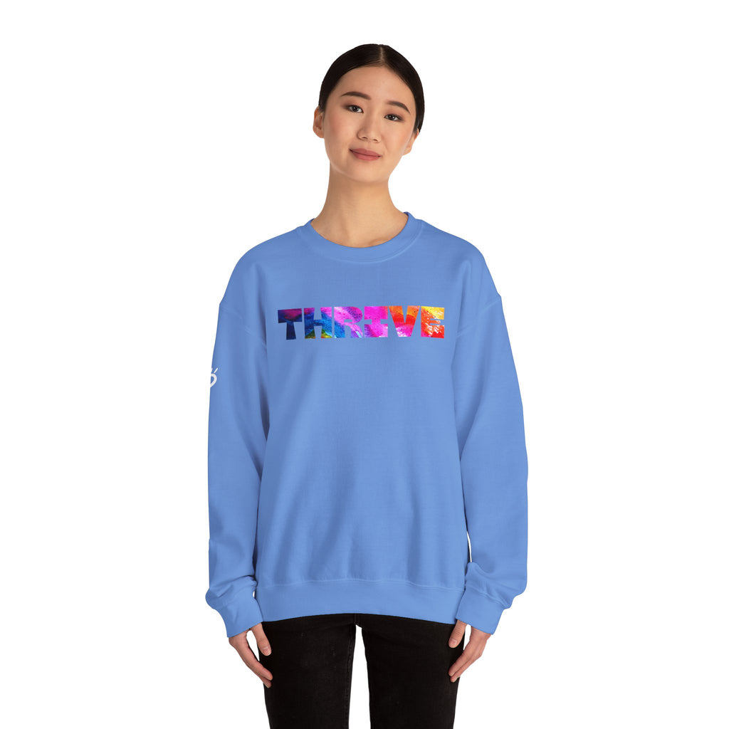 THRIVE — Cozy Sweatshirt | Watercolor Graphic Crewneck