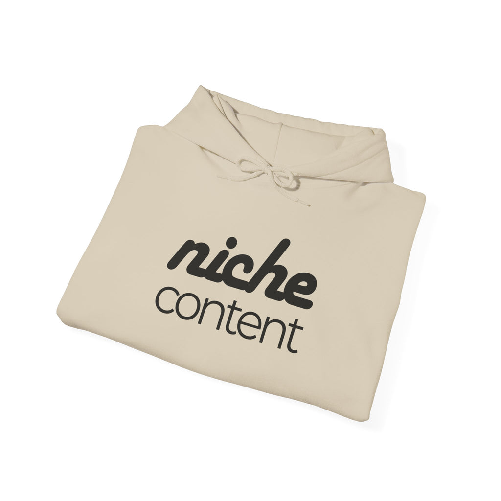 NICHE CONTENT Hoodie // Soft Cotton Hooded Sweatshirt - Personality Hoodie