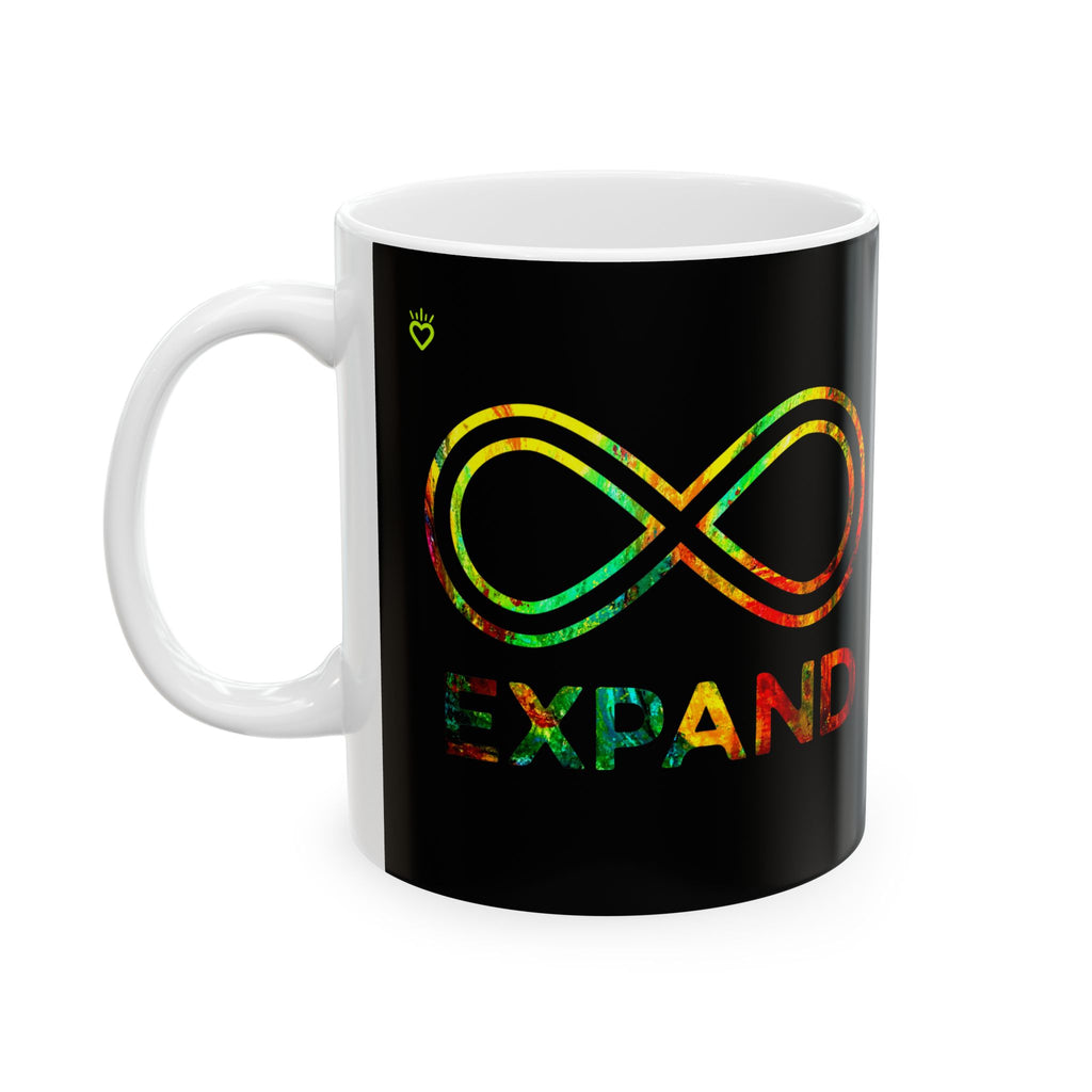 EXPAND Watercolor Graphic Mug // Durable Ceramic Mug - 11 oz, 15 oz