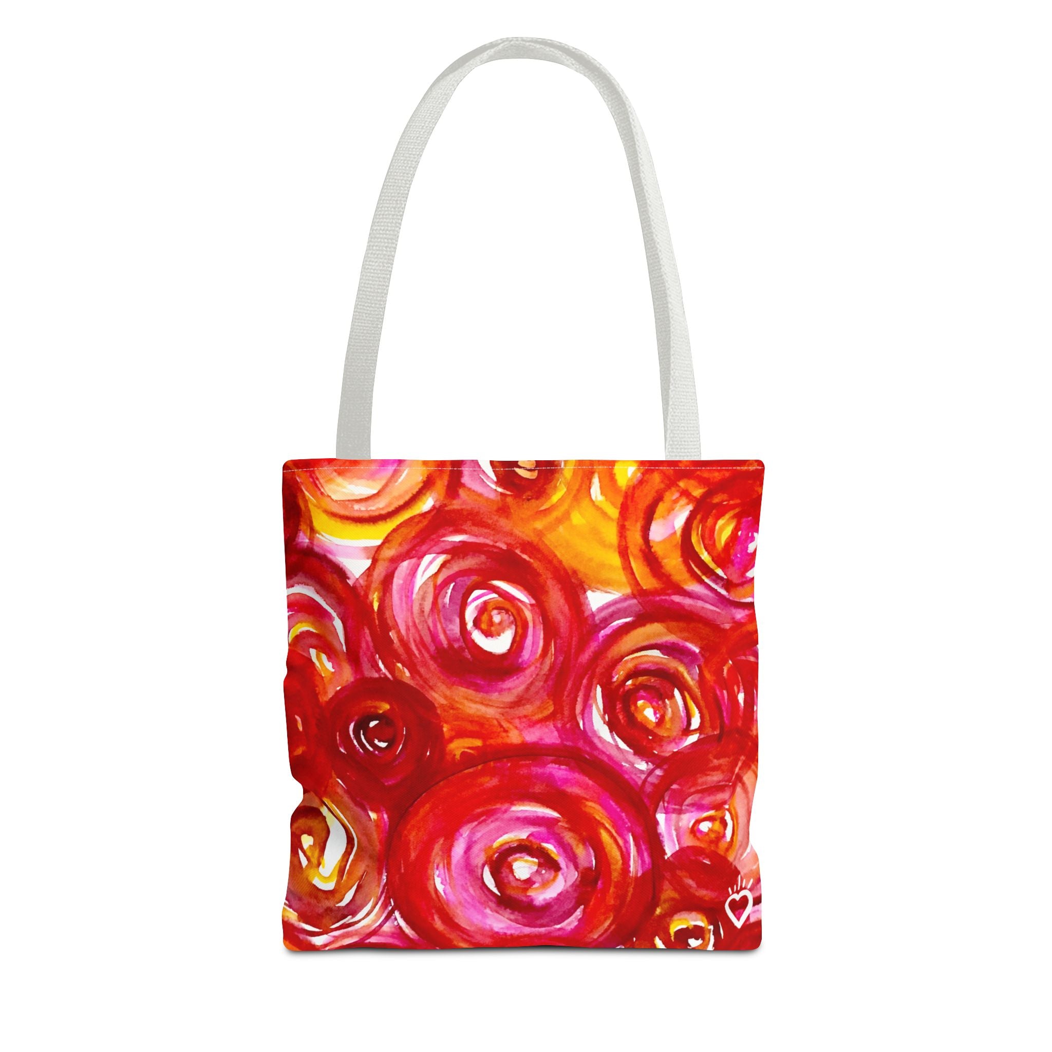 PLUCKED Floral Watercolor Everyday Tote Bag // Compact Tote Bag - Original Watercolor Art Bag