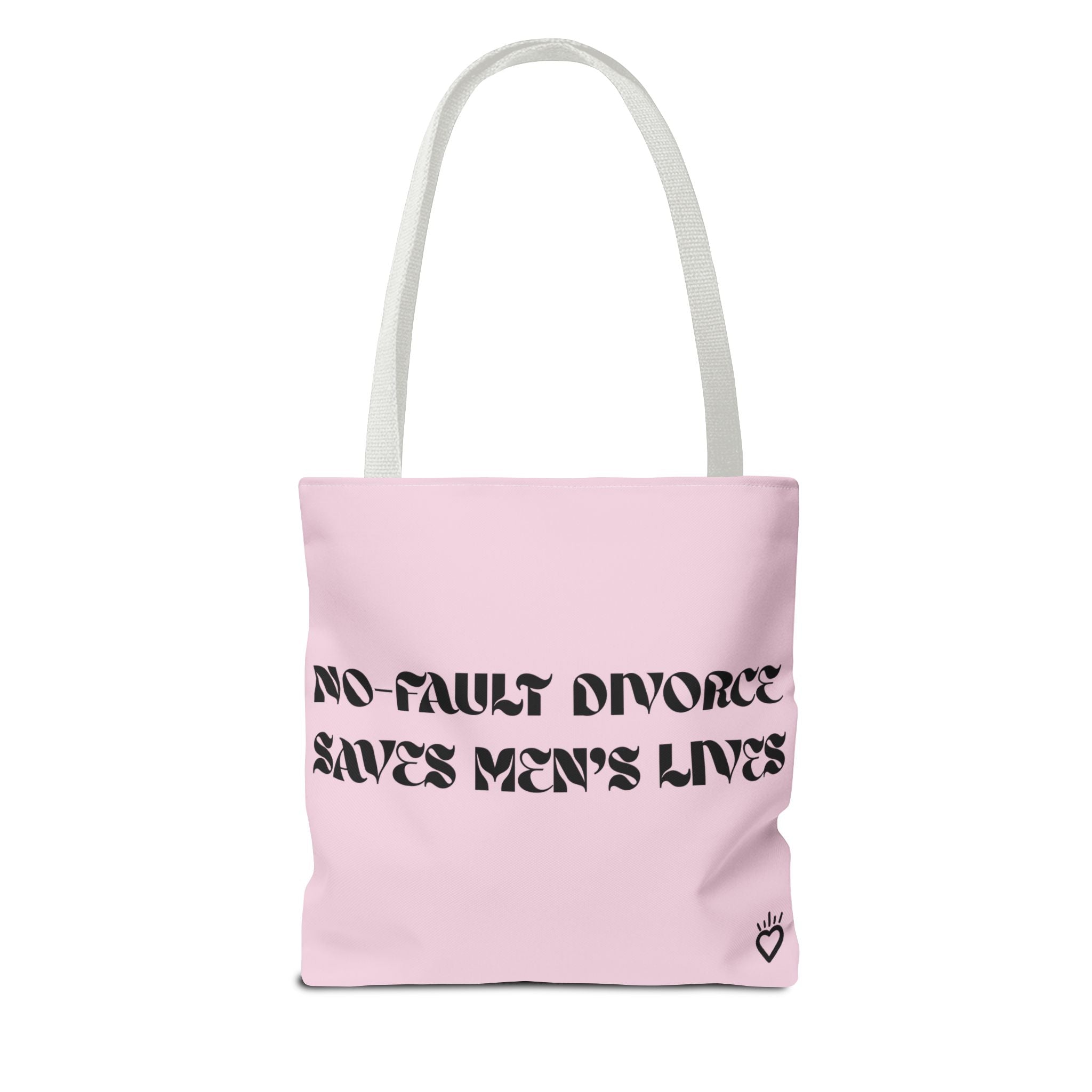 "No Fault Divorce Saves Men's Lives" Statistics Everyday Tote // Compact Tote Bag - Carryall