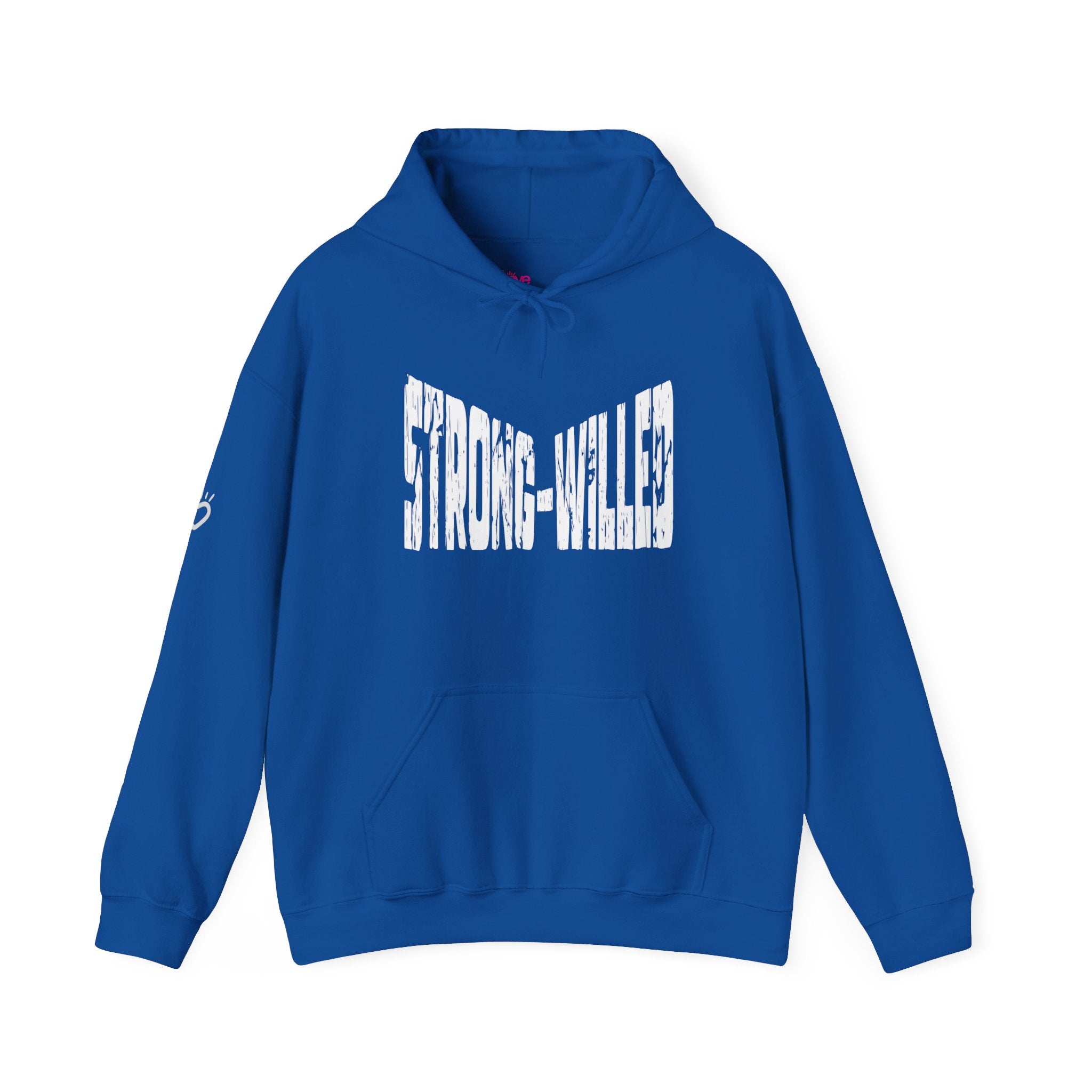 STRONG WILLED Statement Hoodie // Soft Cotton Hooded Sweatshirt - Strength Hoodie