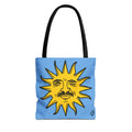 EL SOL Pedro Pascal Sun Portrait Everyday Tote // Compact Tote Bag - Retro Sun Graphic