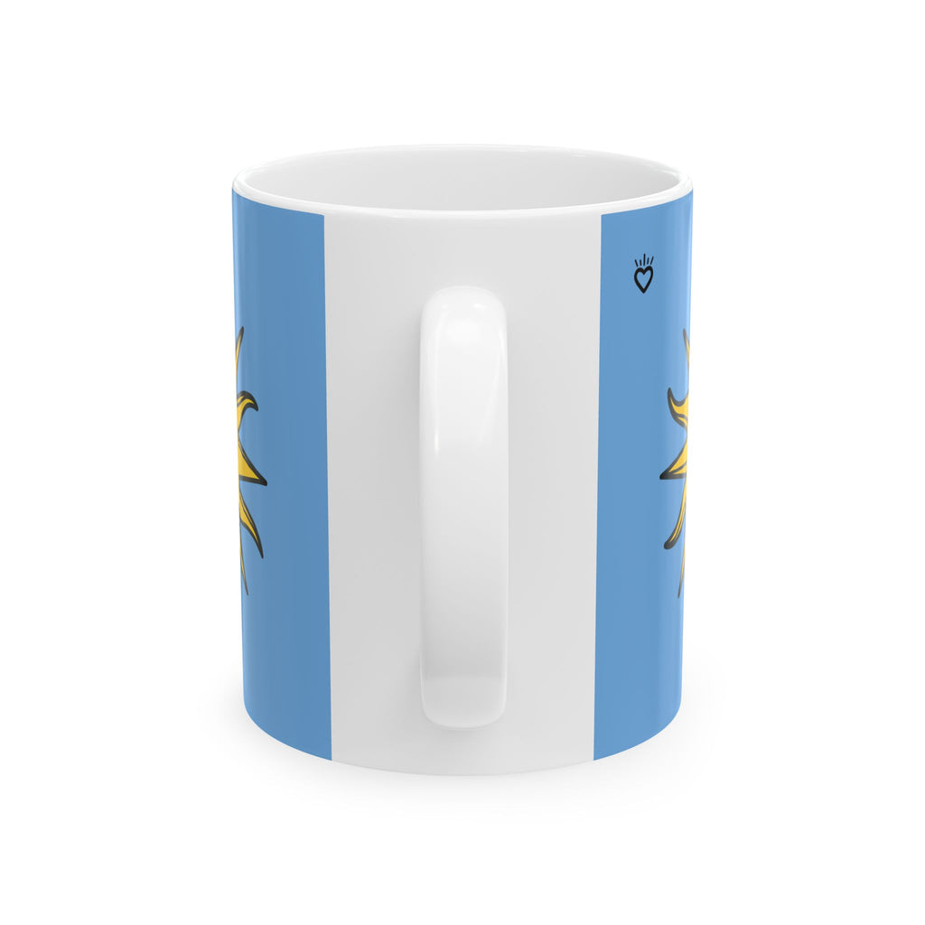 EL SOL Pedro Pascal Sun Portrait Mug // Durable Ceramic Mug - 11 oz, 15 oz