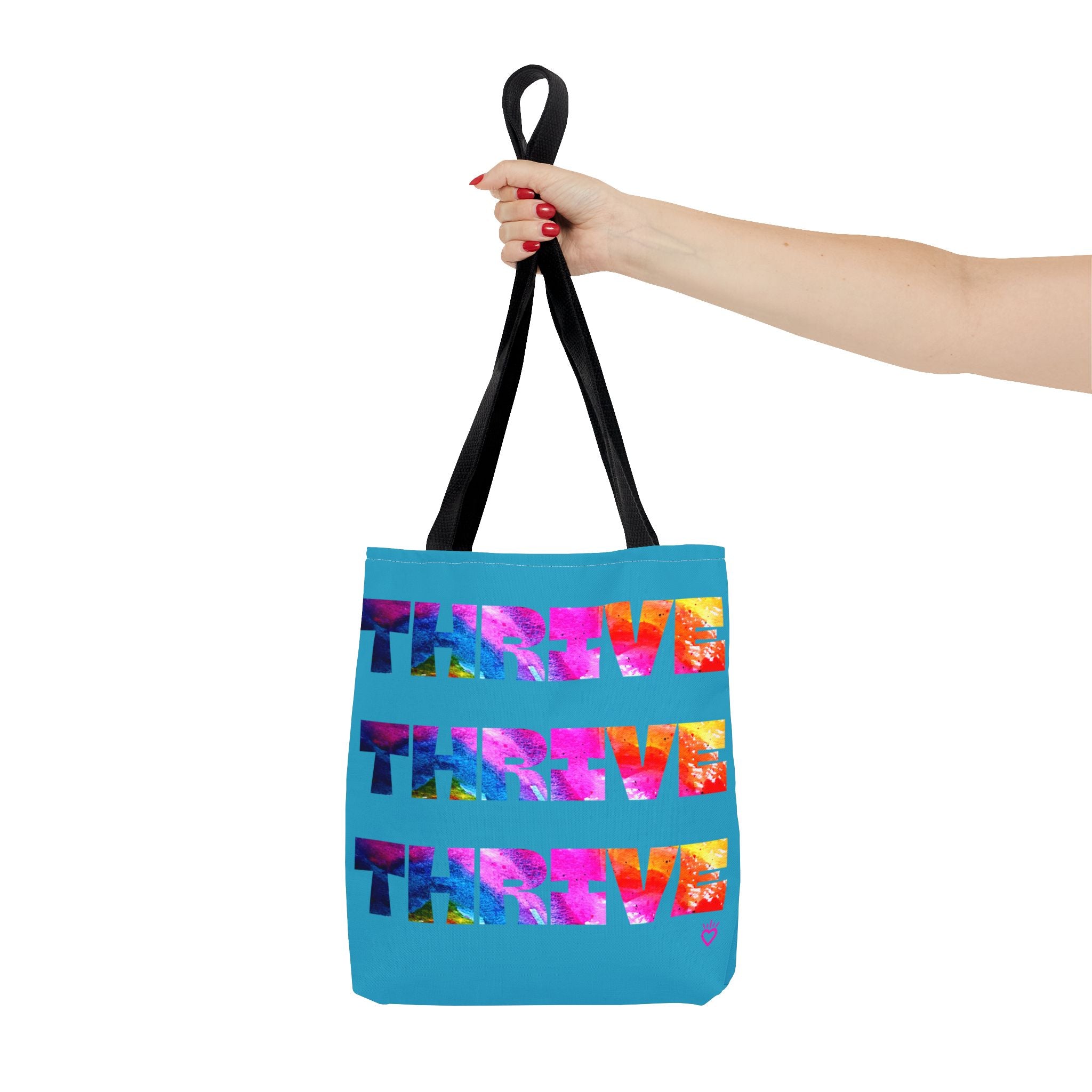 THRIVE Watercolor Everyday Tote Bag // Compact Tote Bag - Inspirational Carryall