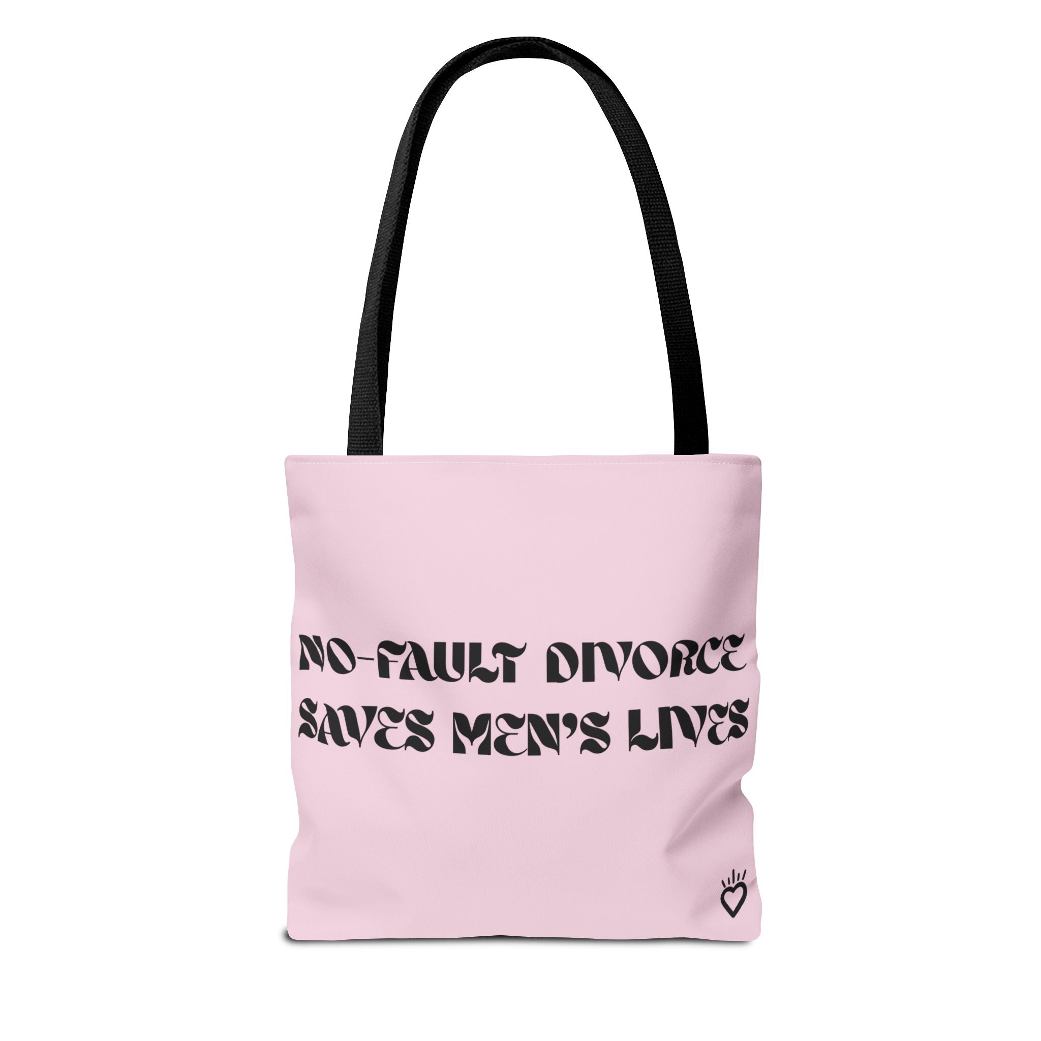 "No Fault Divorce Saves Men's Lives" Statistics Everyday Tote // Compact Tote Bag - Carryall
