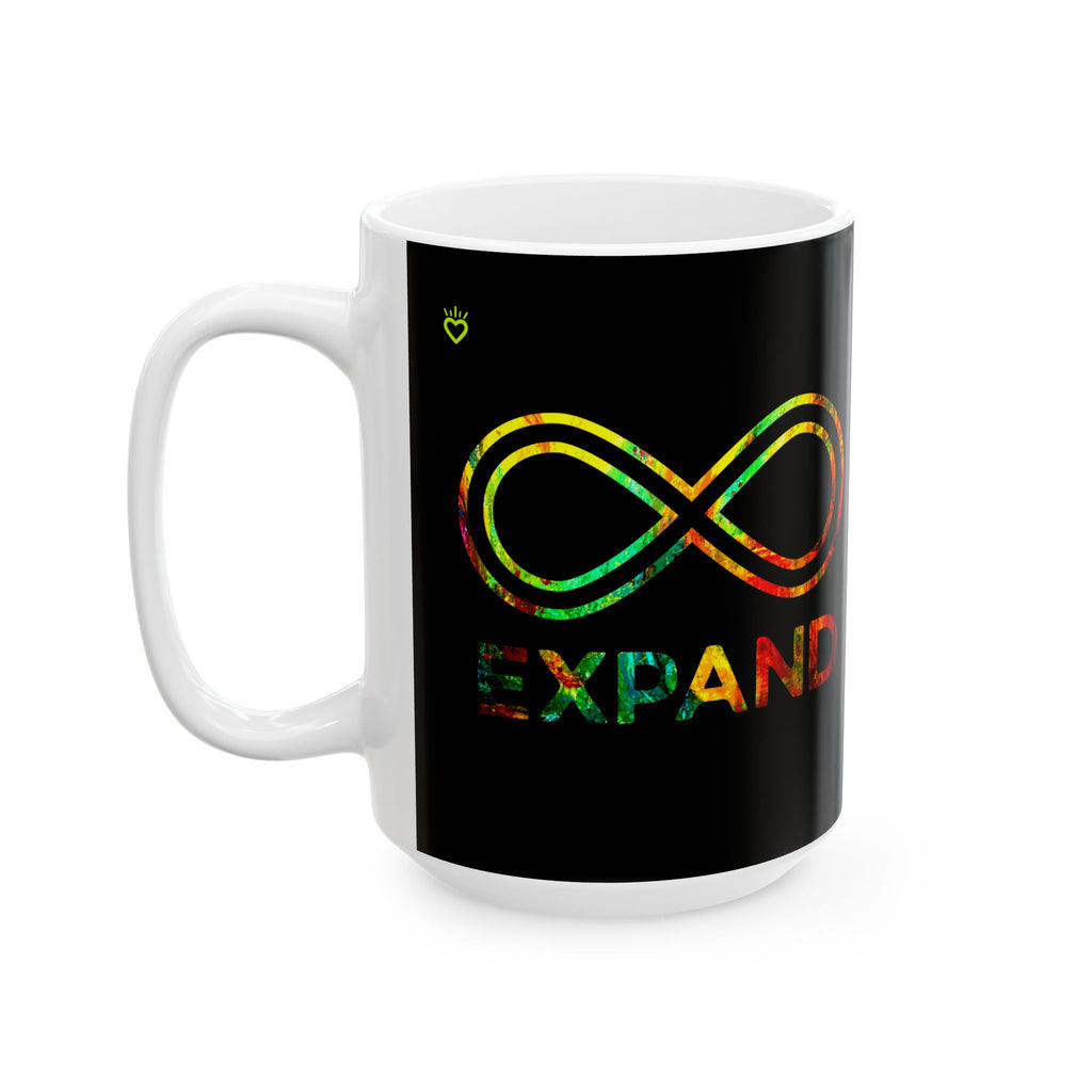 EXPAND Watercolor Graphic Mug // Durable Ceramic Mug - 11 oz, 15 oz