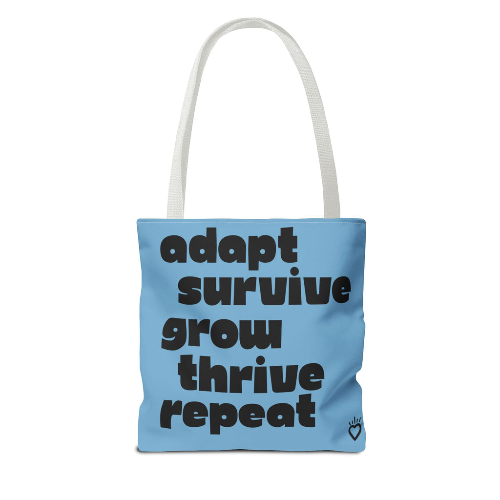 ADAPT, SURVIVE, GROW, THRIVE Cycle Everyday Tote // Compact Tote Bag - Artists, Creatives