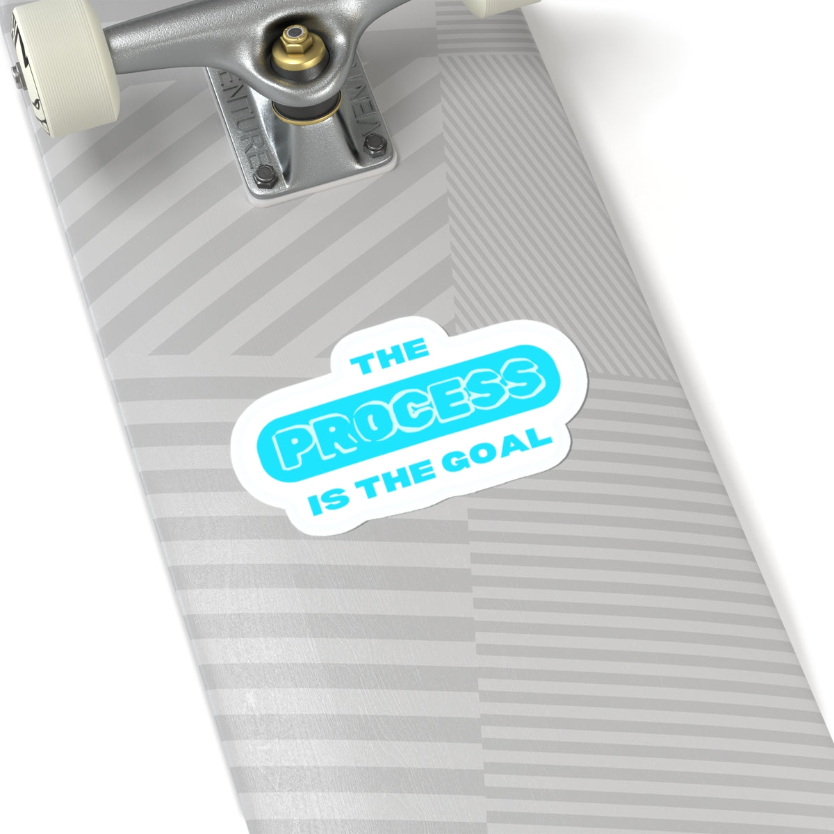 THE PROCESS IS THE GOAL — Kiss-Cut Sticker | Retro, Durable Vinyl