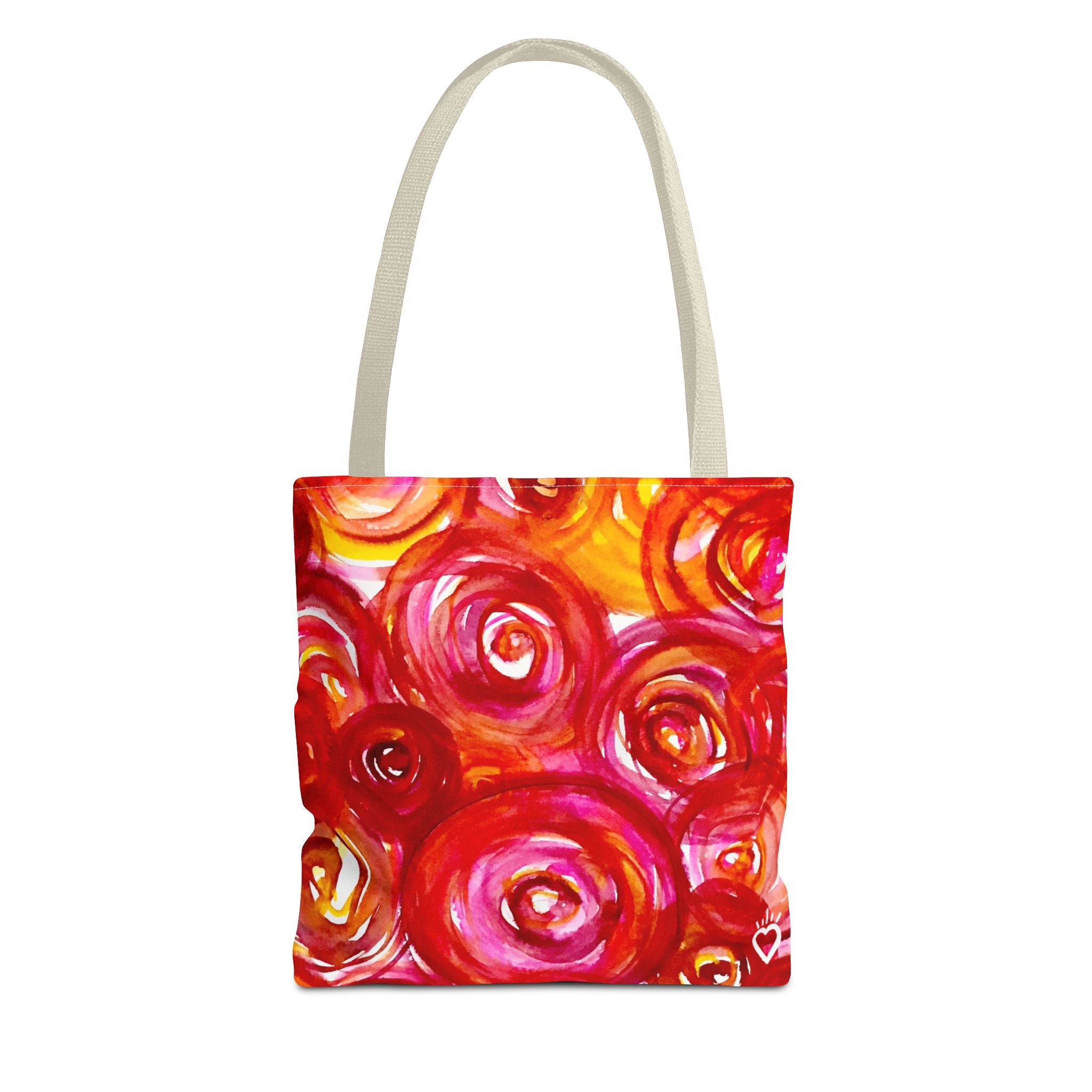 PLUCKED Floral Watercolor Everyday Tote Bag // Compact Tote Bag - Original Watercolor Art Bag
