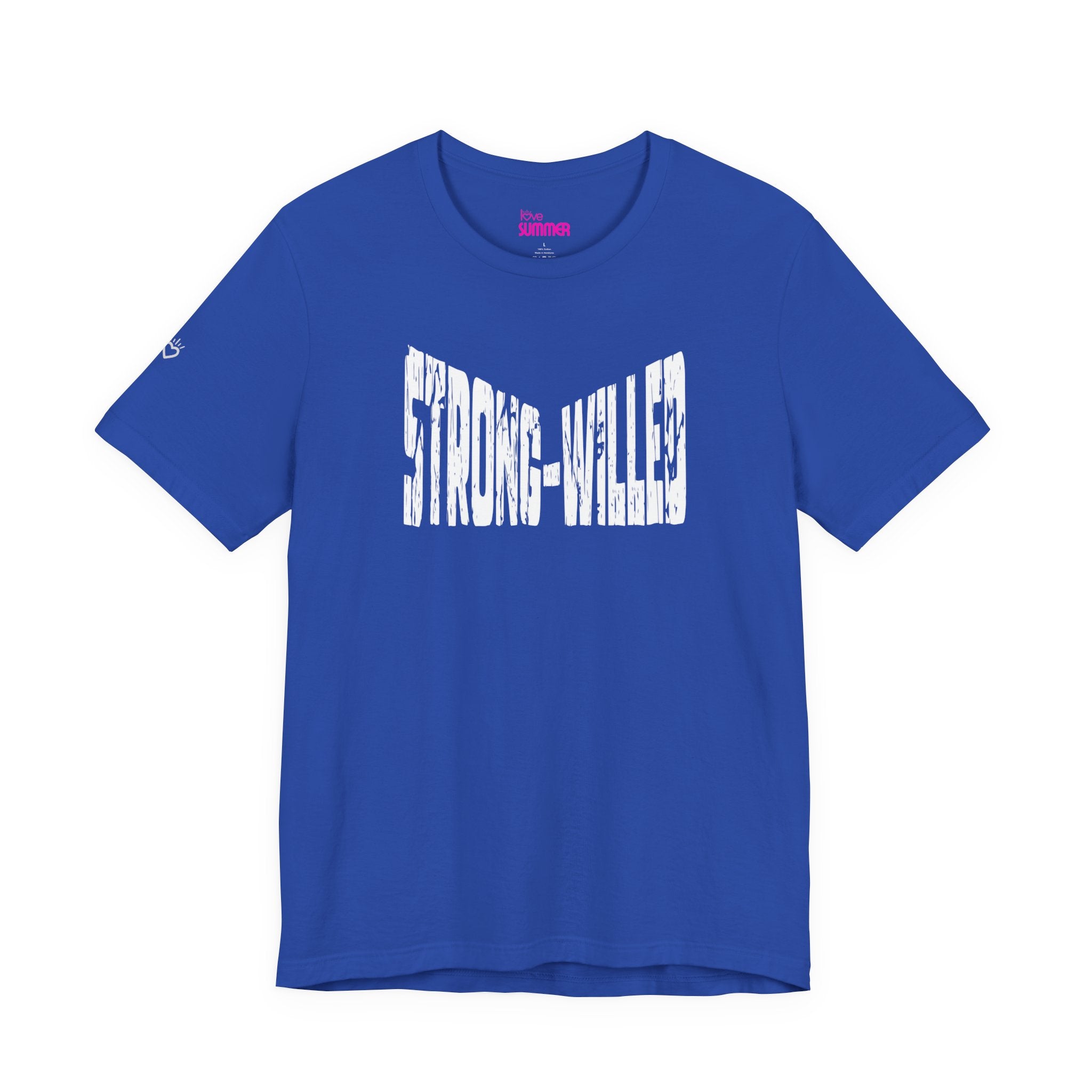STRONG-WILLED Declaration Tee // Premium Cotton T-shirt - Inspiration, Motivation
