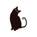 NO THOUGHTS, ONLY MAYHEM — Kiss-Cut Sticker | Funny Cat Vinyl