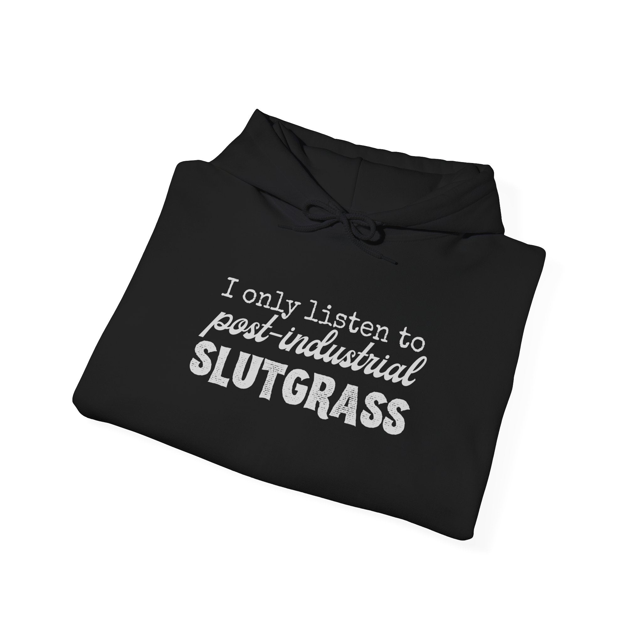 I Only Listen to Post-Industrial Slutgrass — Unisex Hoodie | Music Genre