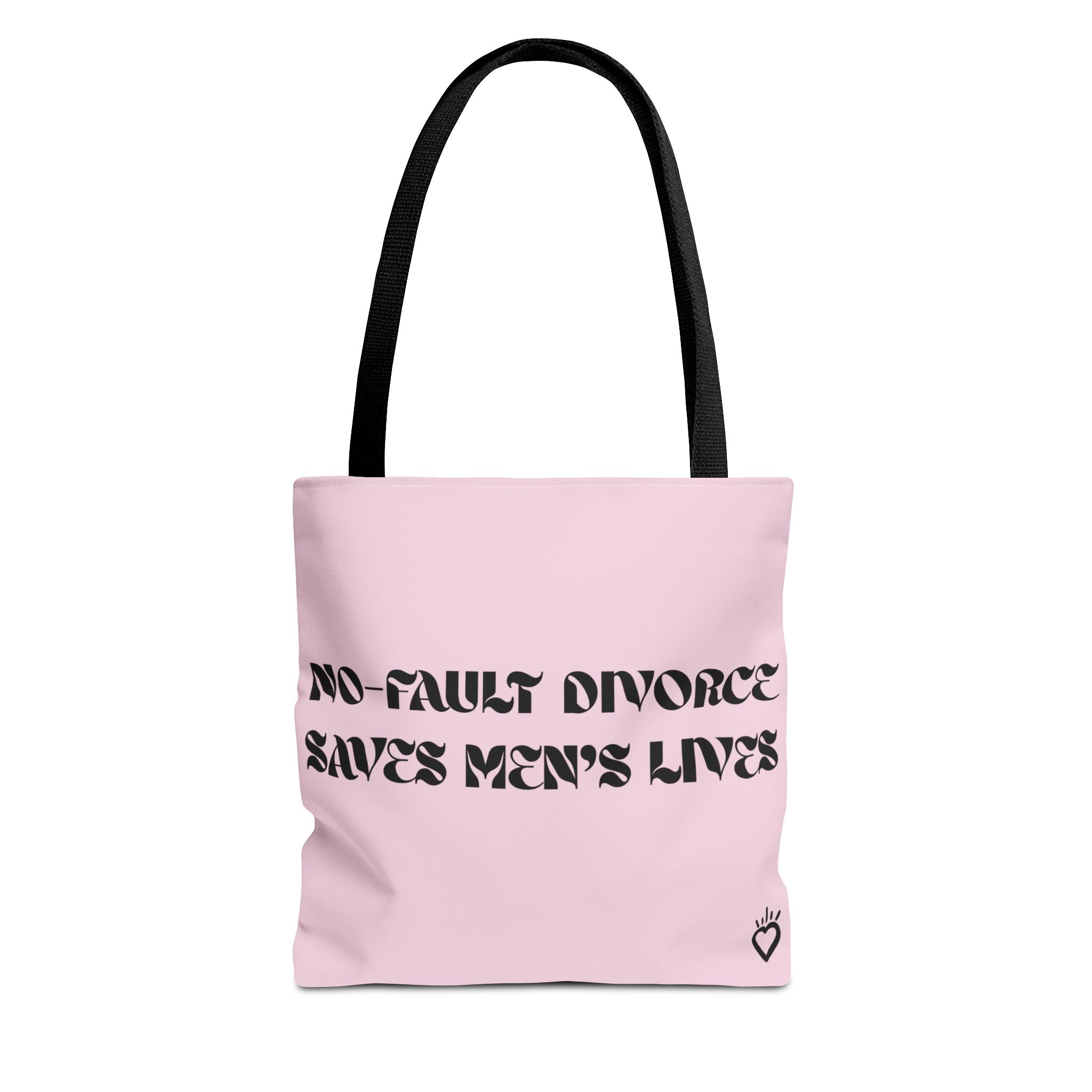 "No Fault Divorce Saves Men's Lives" Statistics Everyday Tote // Compact Tote Bag - Carryall