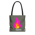 REIGNITE Heart-flame Everyday Tote Bag // Compact Tote Bag - Portable Fire Energy