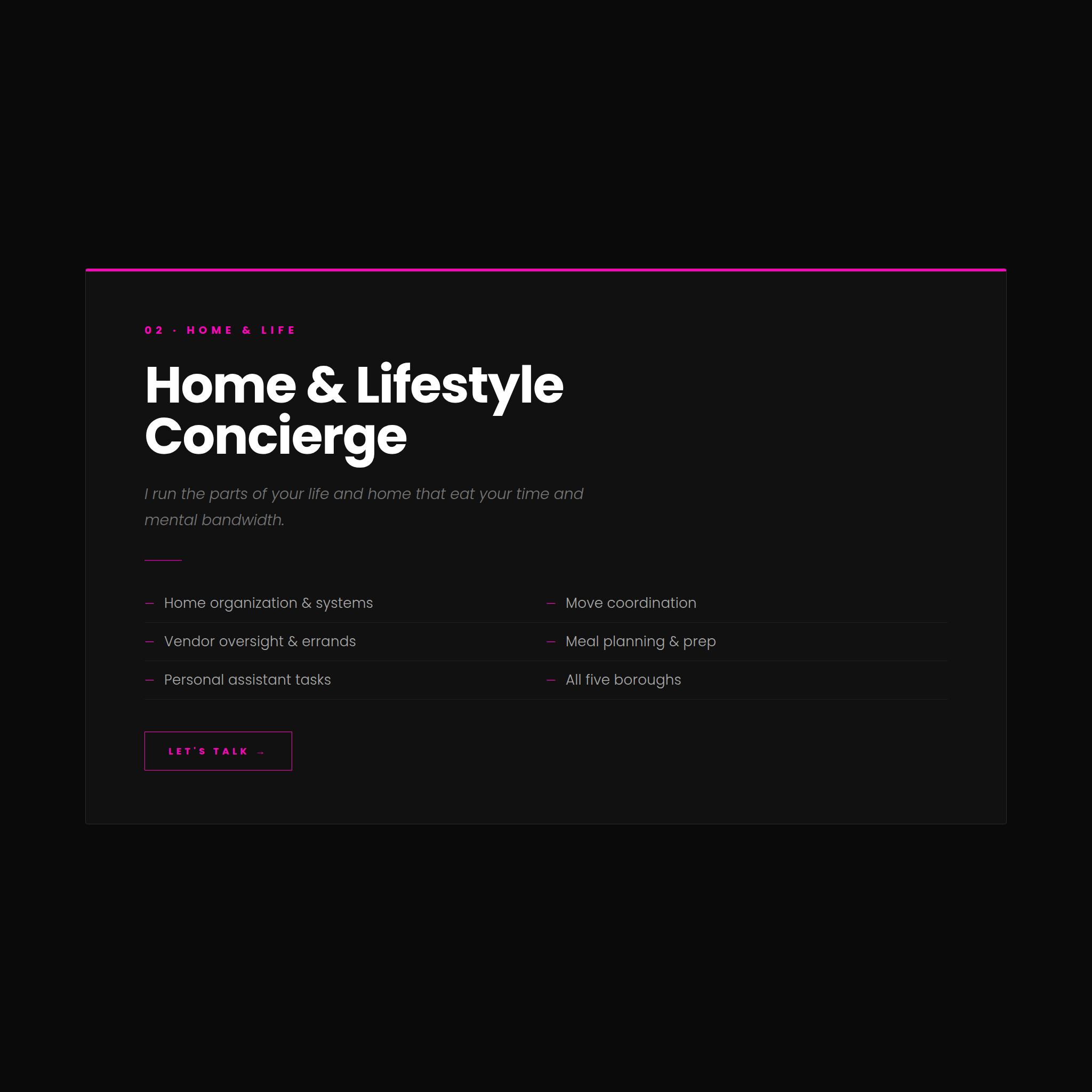 Home & Lifestyle Concierge